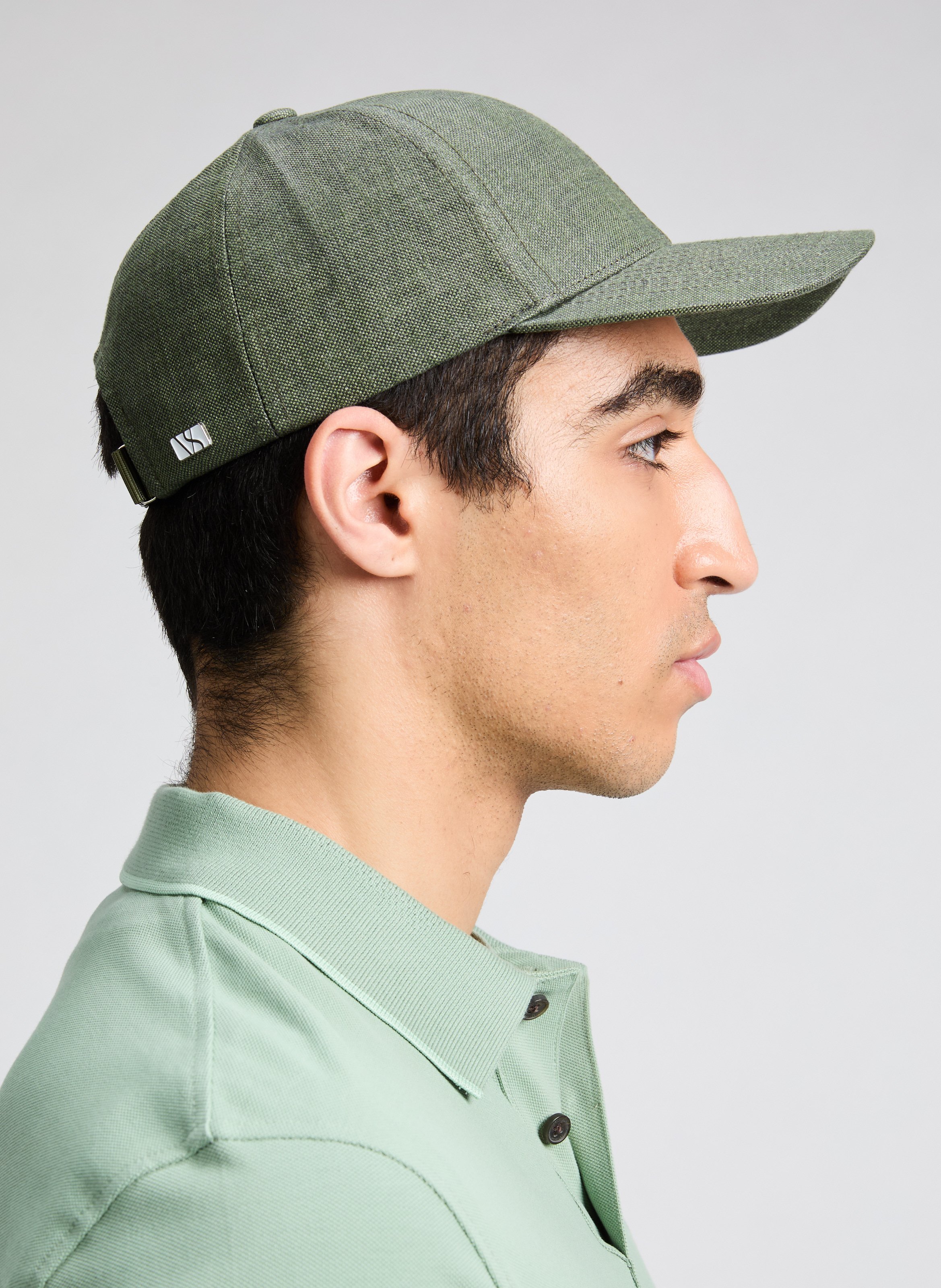 Casquette en lin VARSITY Kaki