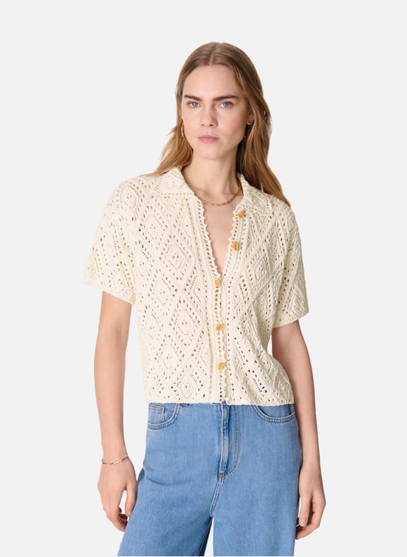 Cardigan emarya Blanc by VANESSA BRUNO VANESSA BRUNO Cardigan emarya Blanc