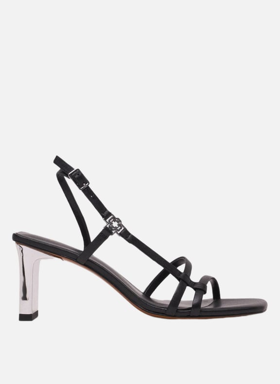 Sandales hautes en cuir Noir by MAJE MAJE Sandales hautes en cuir Noir