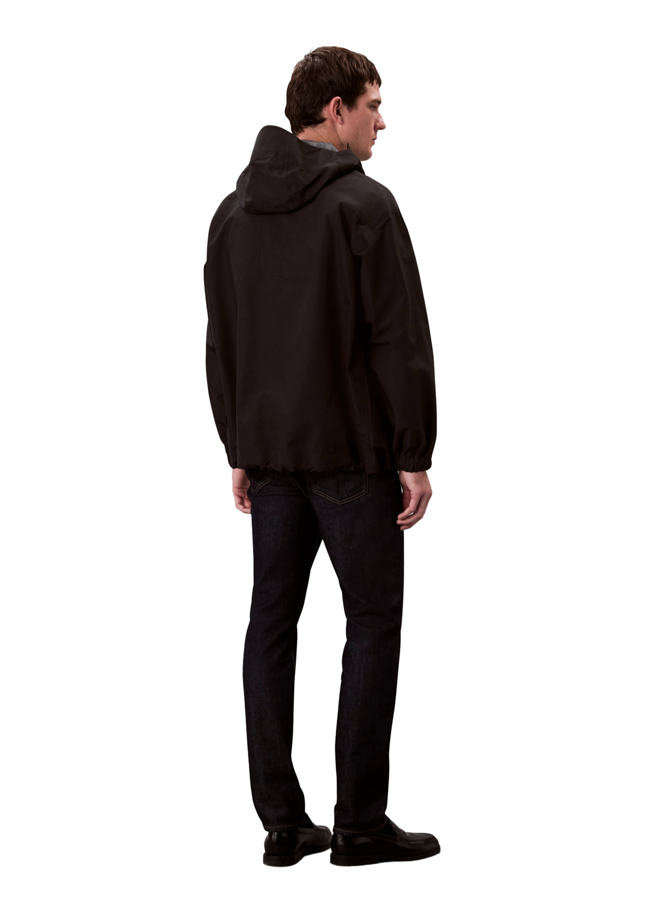 Veste technique à capuche CALVIN KLEIN Noir