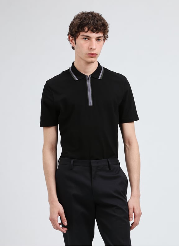 Polo en coton Noir by PAUL SMITH PAUL SMITH Polo en coton Noir