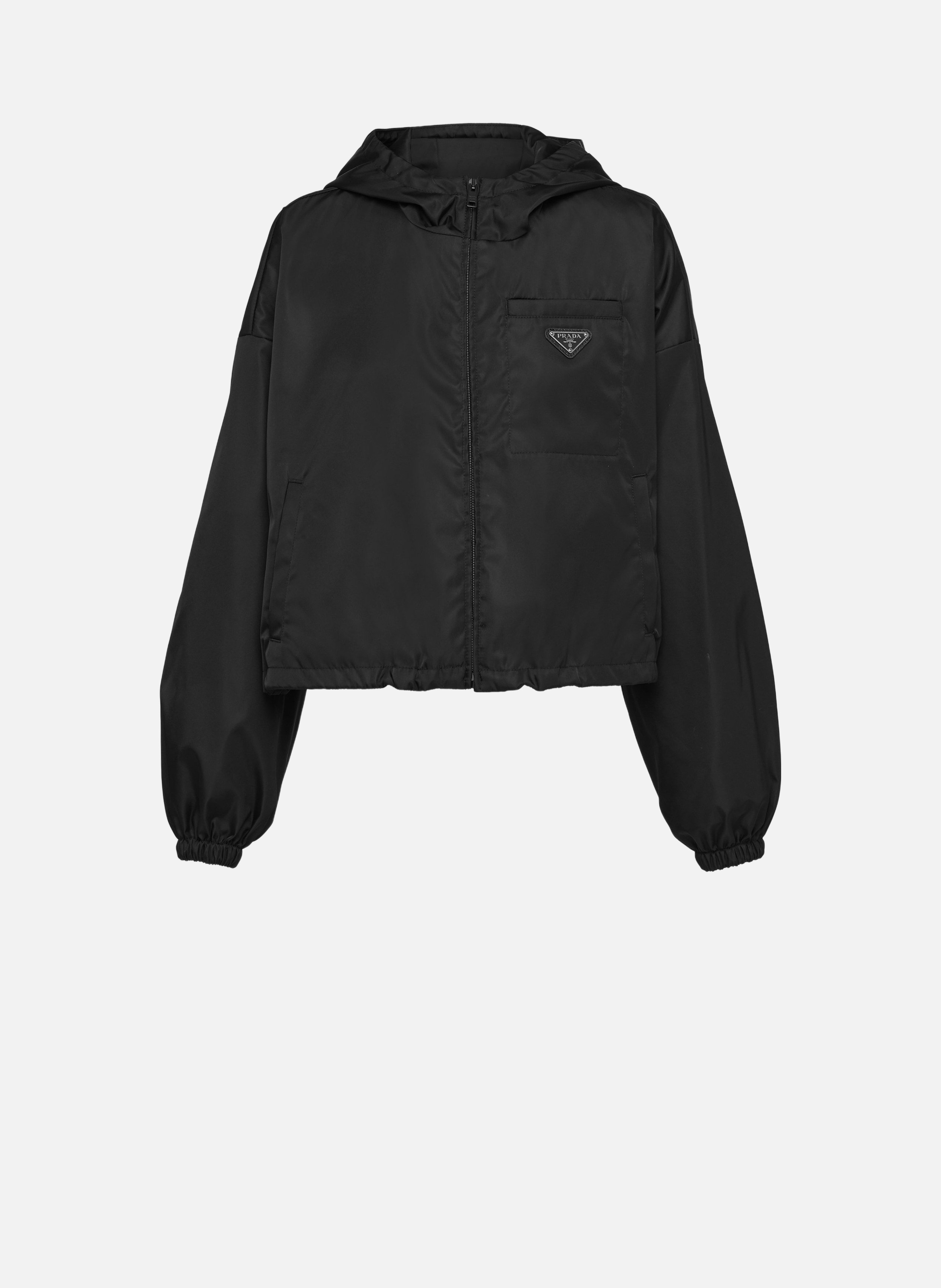 Veste courte en re-nylon PRADA Noir