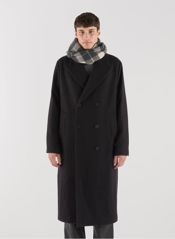 Manteau Cult125 col tailleur en laine | Noir by SAISON 1865 Manteau Cult125 col tailleur en laine Noir