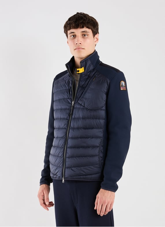 Quilted straight blouse | Blue by PARAJUMPERS Quilted straight blouse Blue