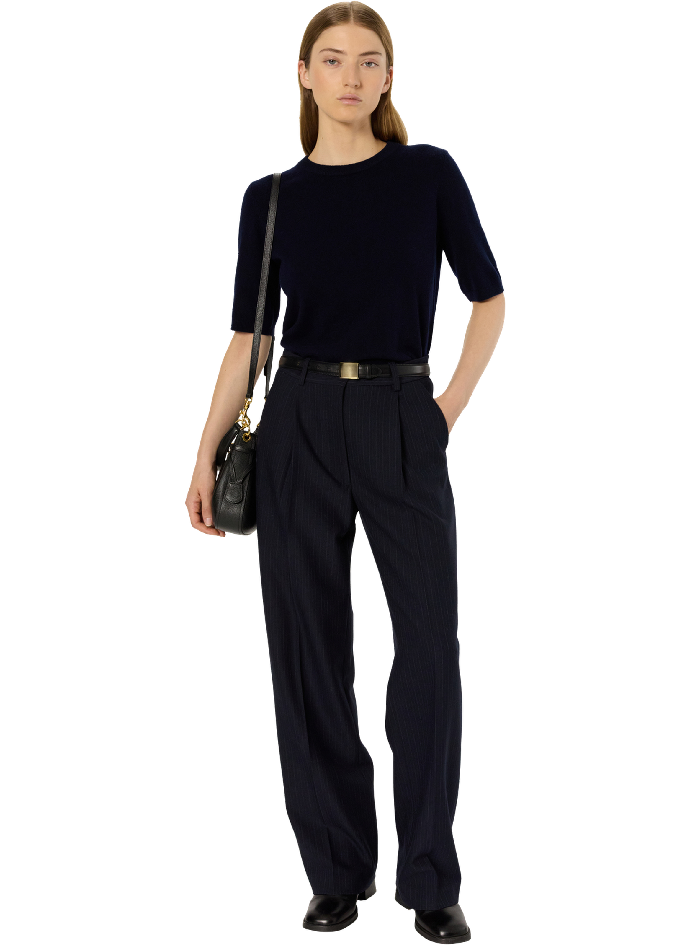 Pull à manches courtes en laine - evaelle GERARD DAREL Bleu