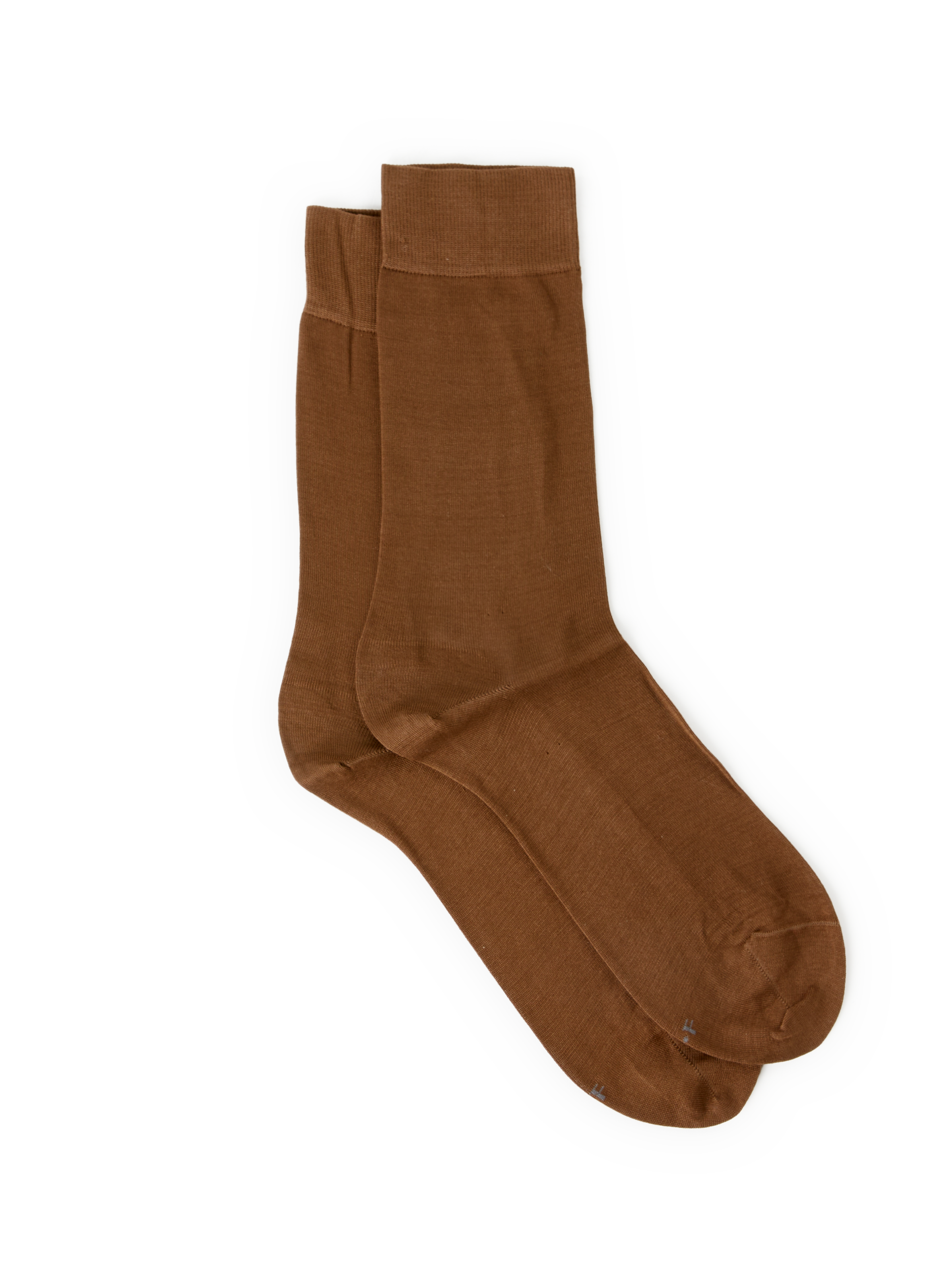 BLEUFORÊT Chaussettes mi-hautes en coton Marron