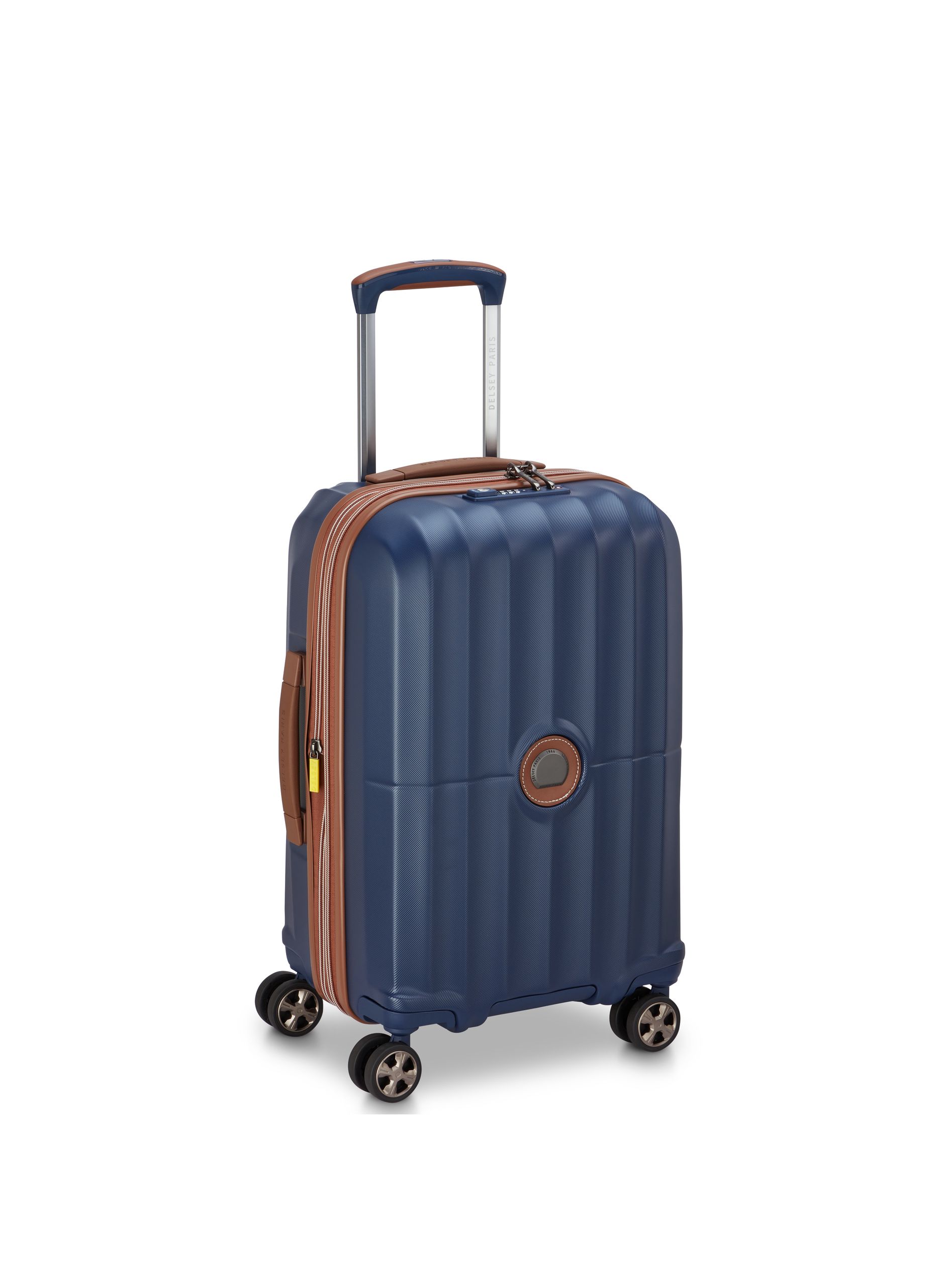 Valise cabine rigide taille s - carrousel 2 DELSEY PARIS Bleu