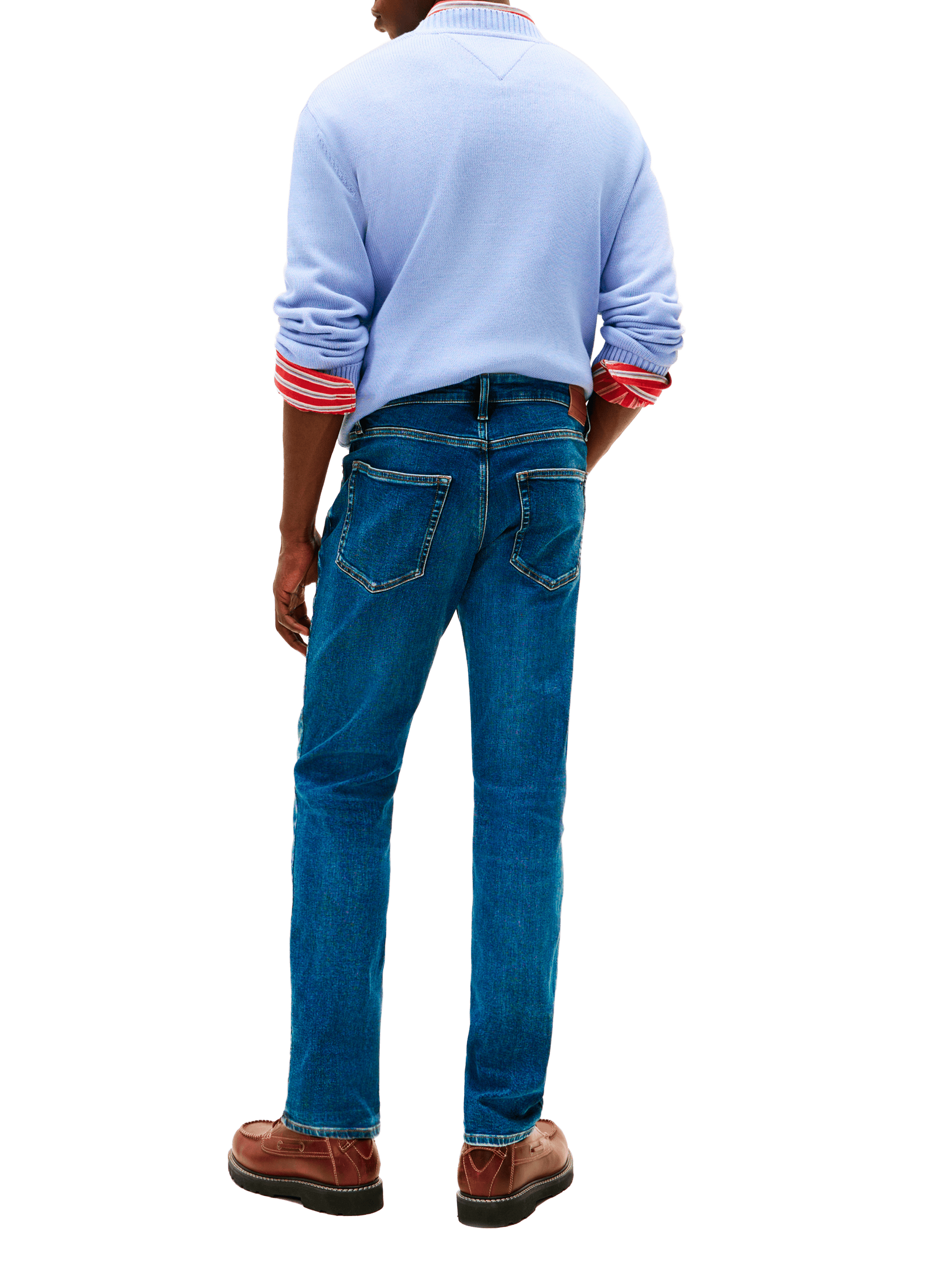 Jean coupe slim en coton mélangé TOMMY HILFIGER Bleu