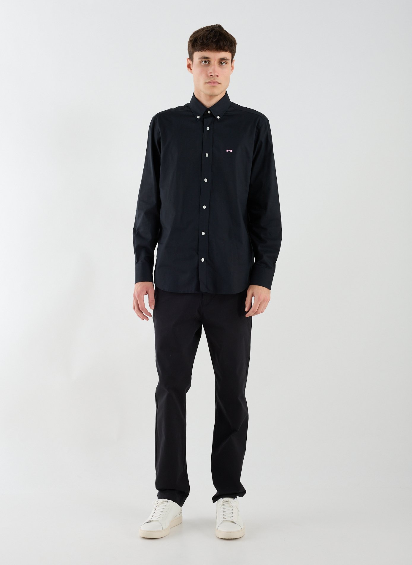 Cotton shirt EDEN PARK Black