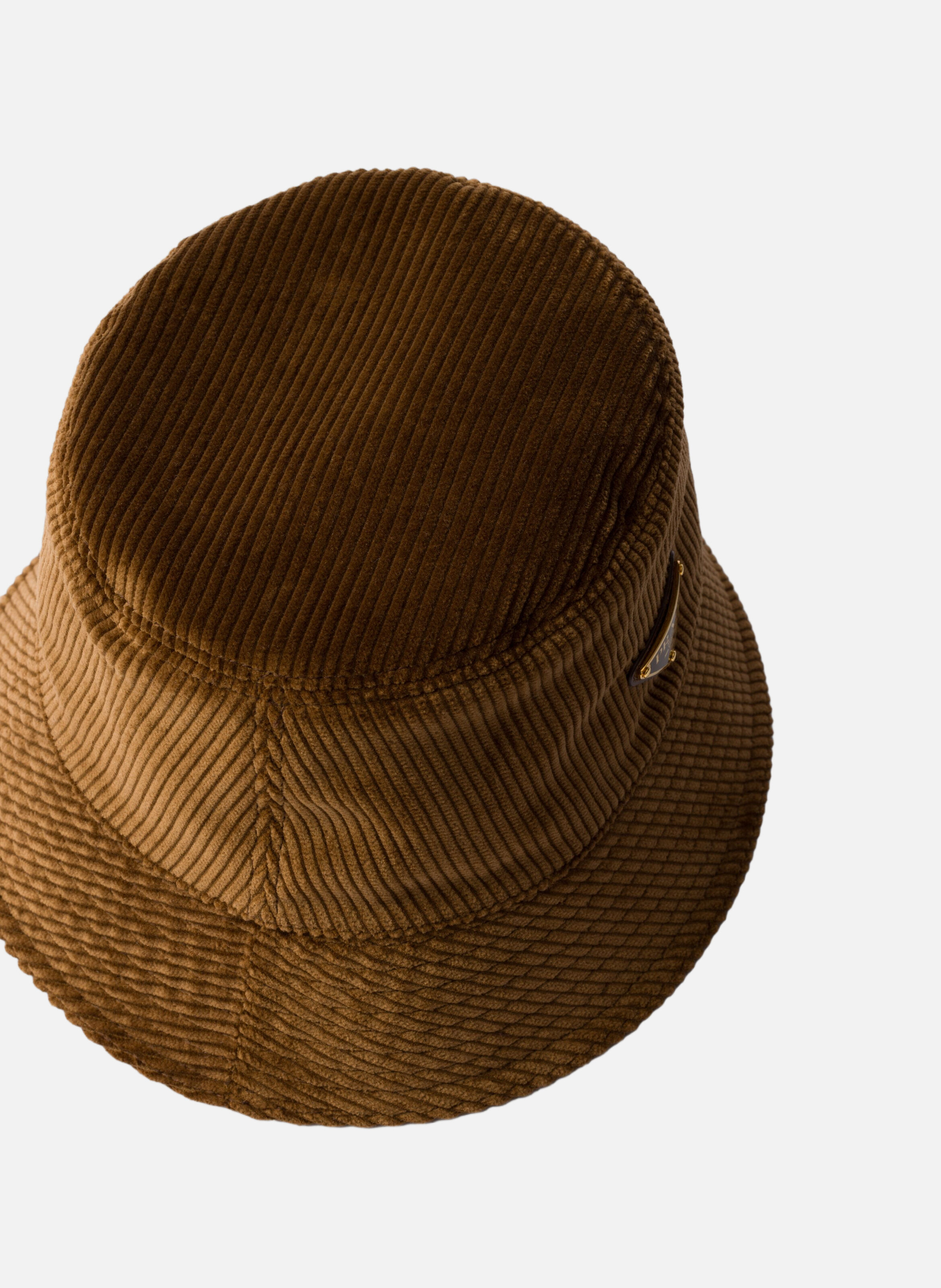 Bob en velours côtelé PRADA Marron