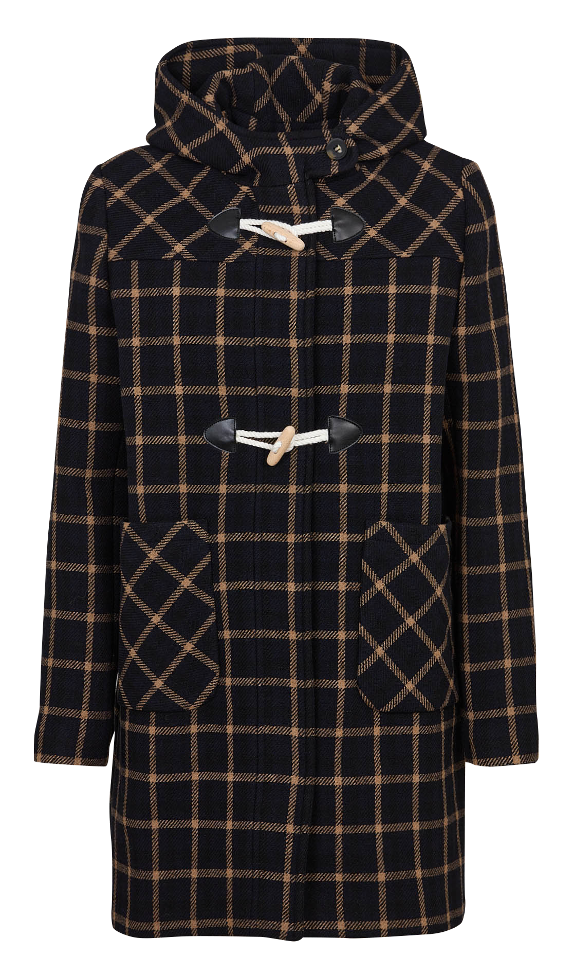 Manteau col montant en laine mélangée ARMOR-LUX Bleu