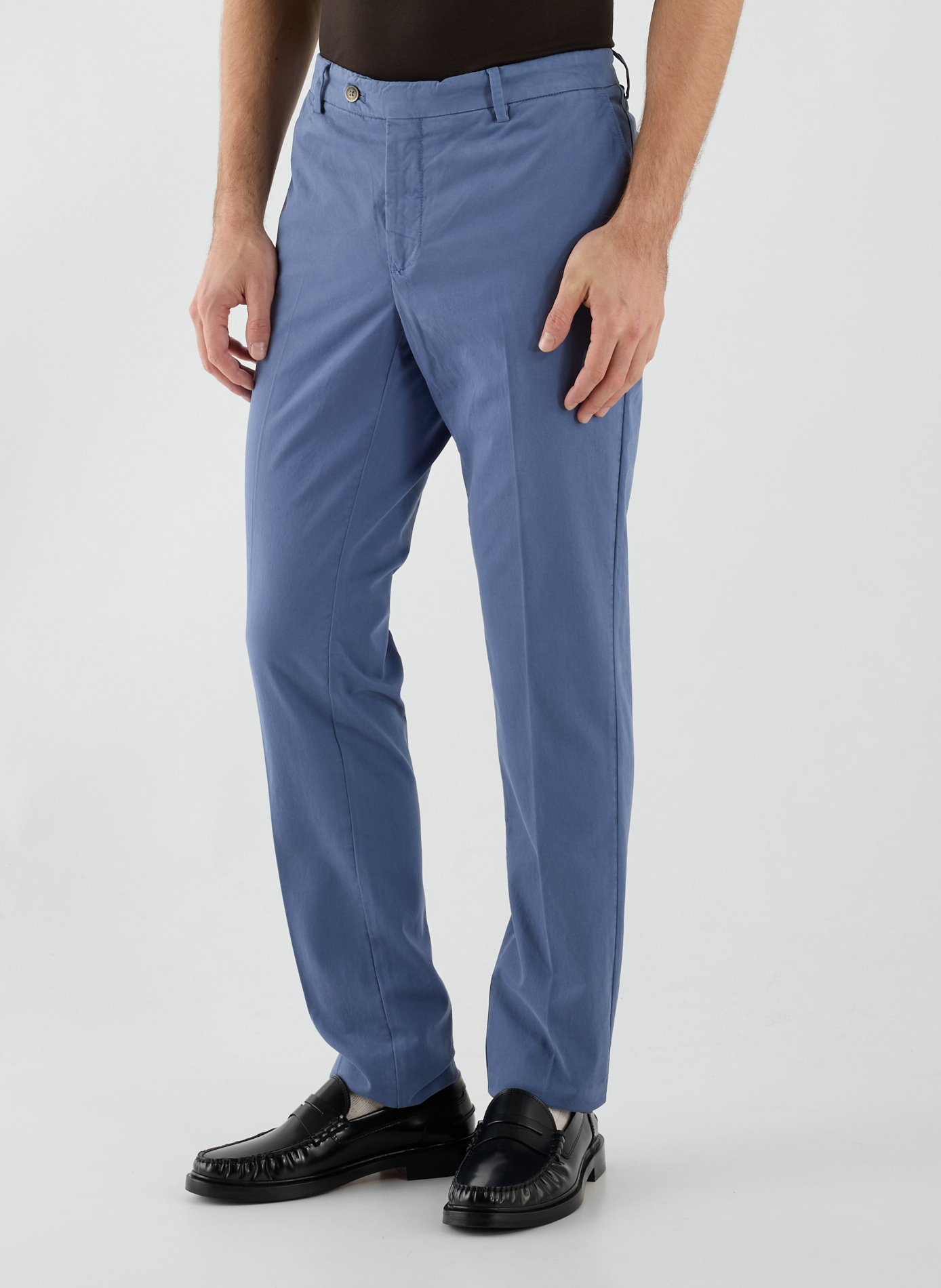 Pantalon chino slim en coton mélangé HACKETT Bleu