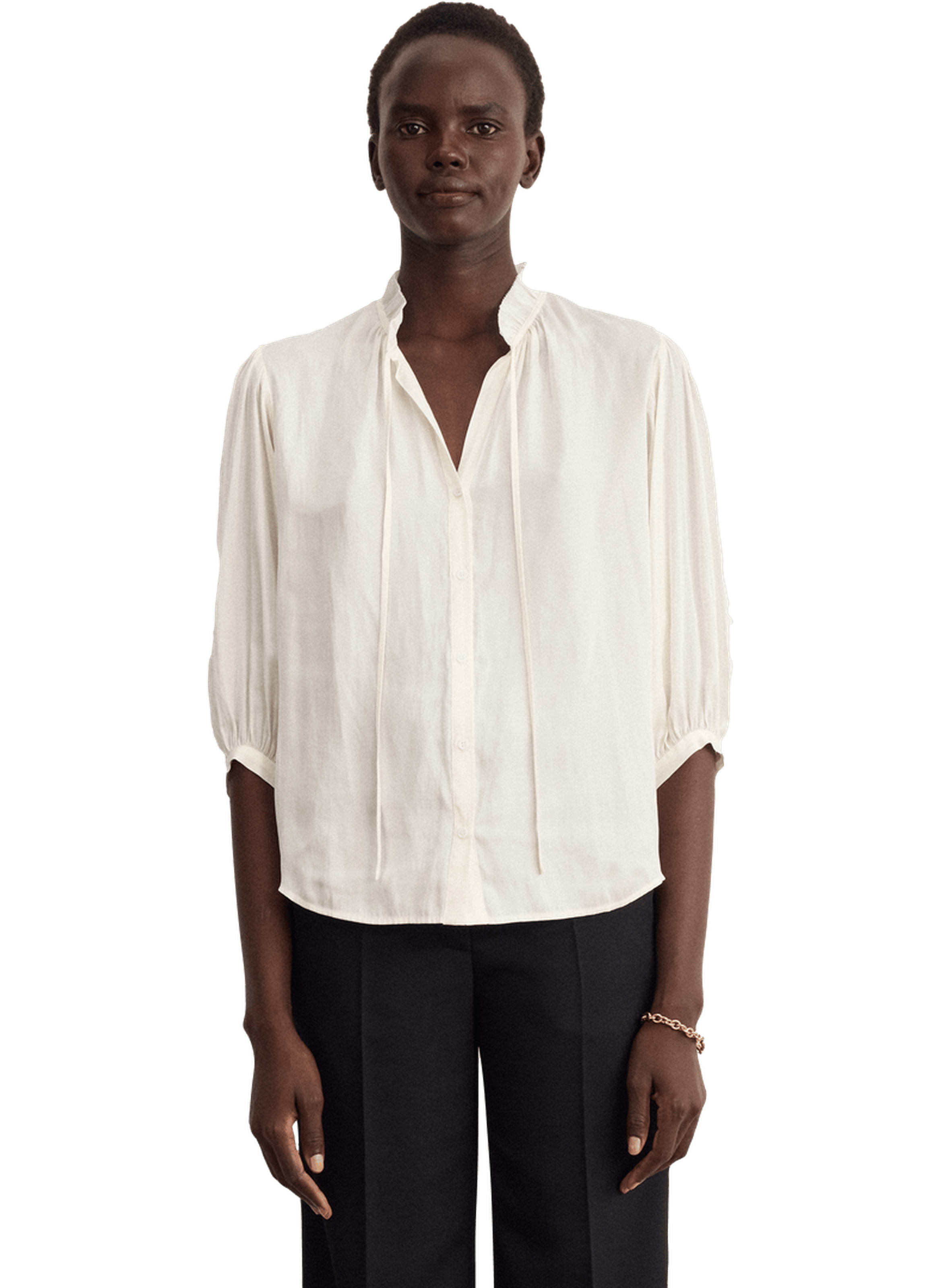 Chemise satinée - carole PABLO Beige