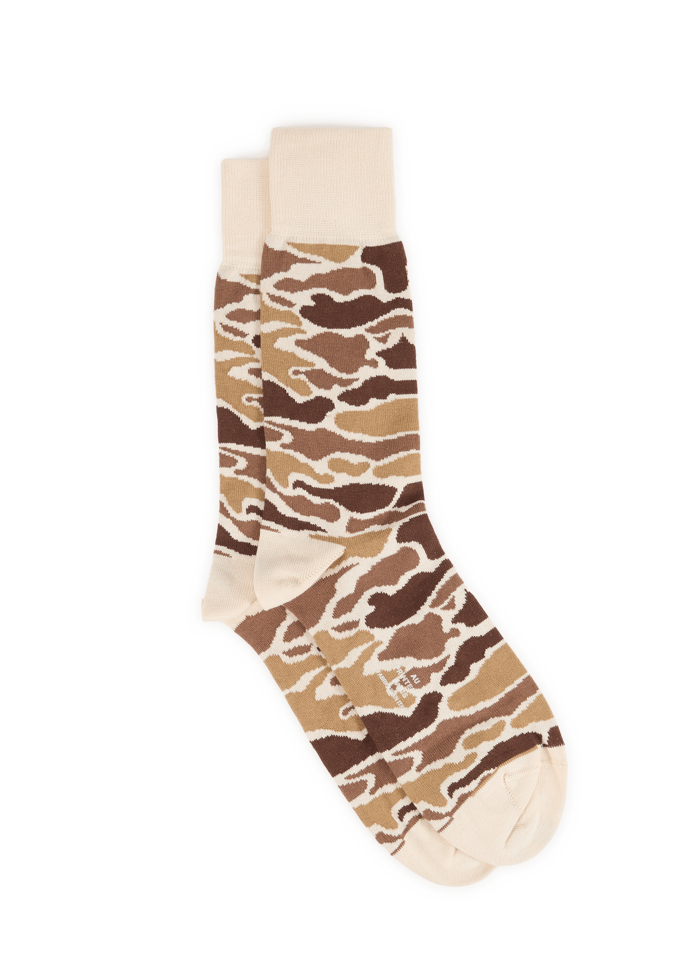 Mid-calf socks with camouflage print in blended cotton AU PRINTEMPS PARIS Multicolour