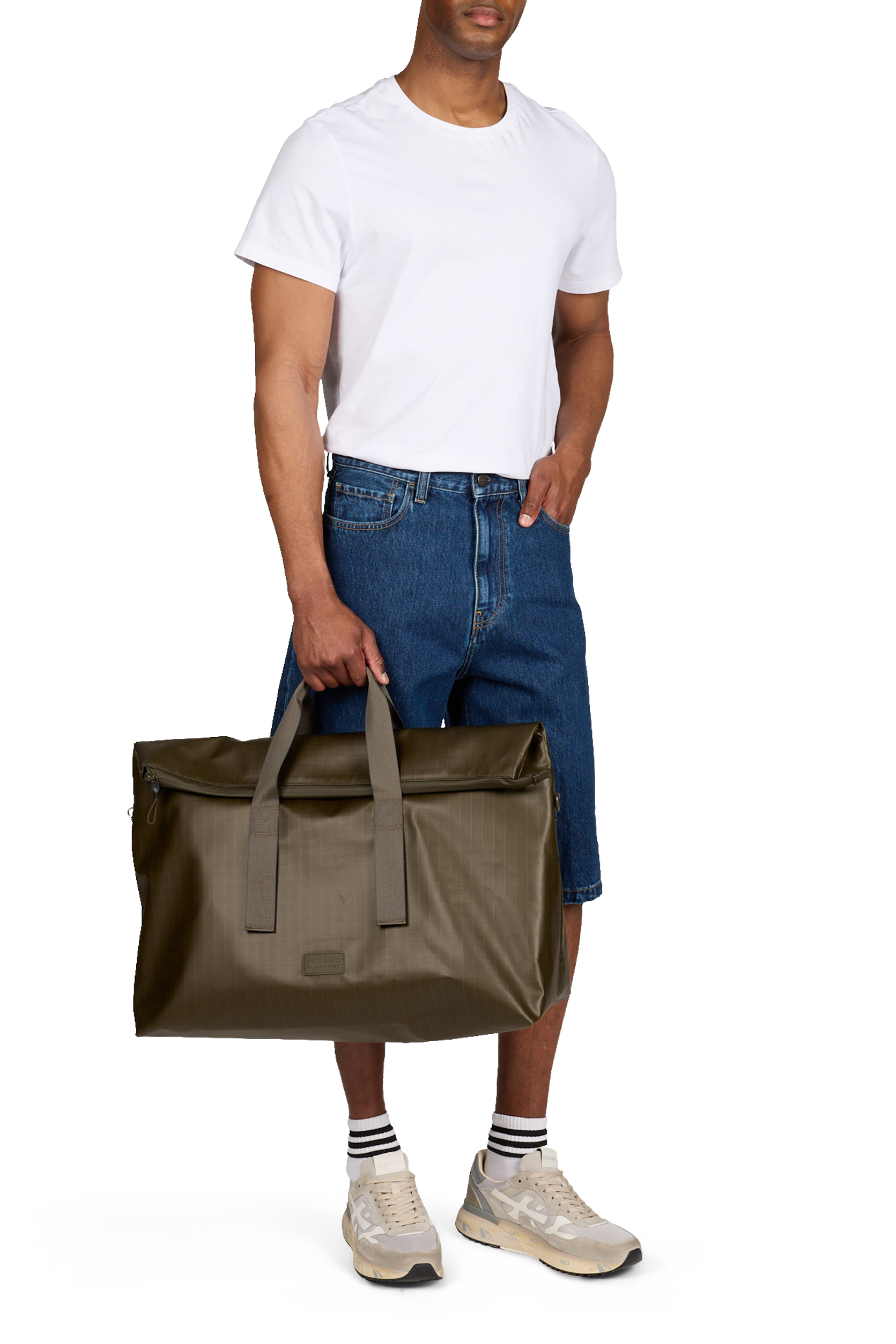 Sac de voyage à carreaux TUCANO Kaki