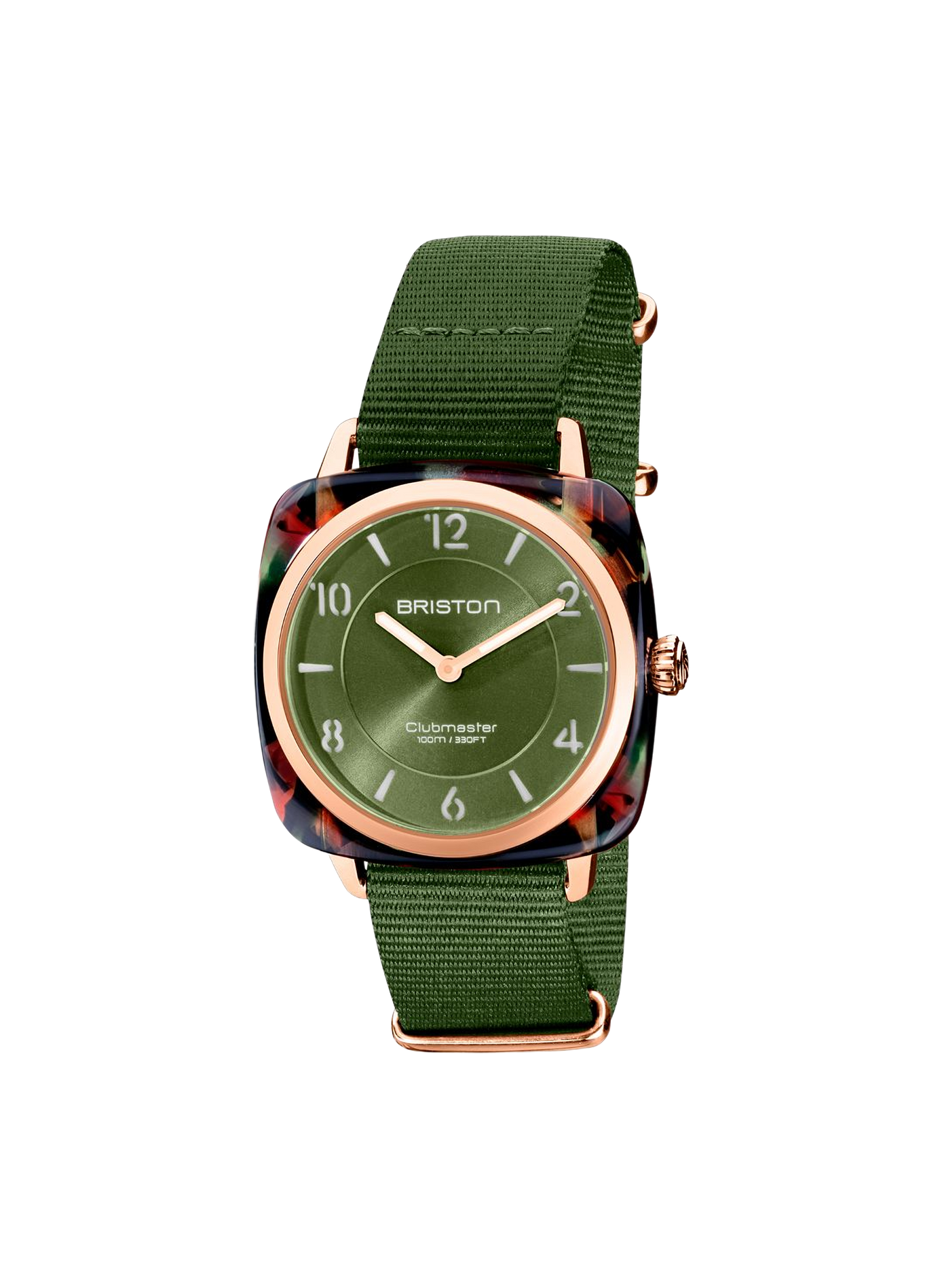 Montre Clubmaster Chic en nylon BRISTON Vert