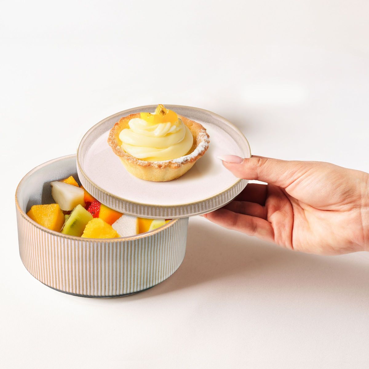 Agora - assiette cocktail 16.5 cm (lot de 6) MEDARD DE NOBLAT Beige