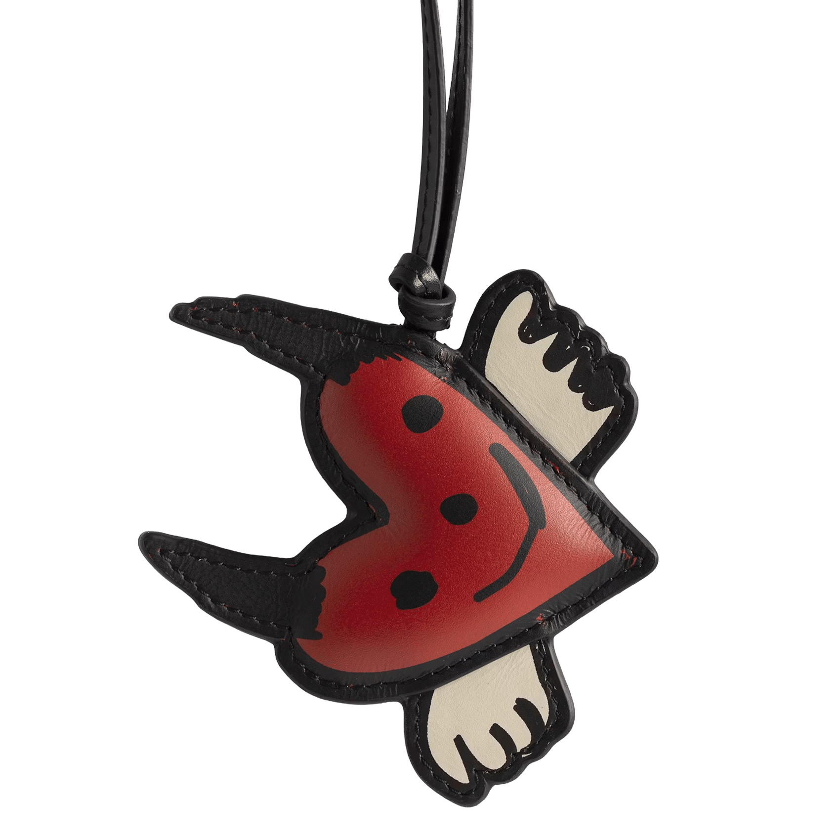 Porte-clés en cuir devilish ZADIG&VOLTAIRE Rouge