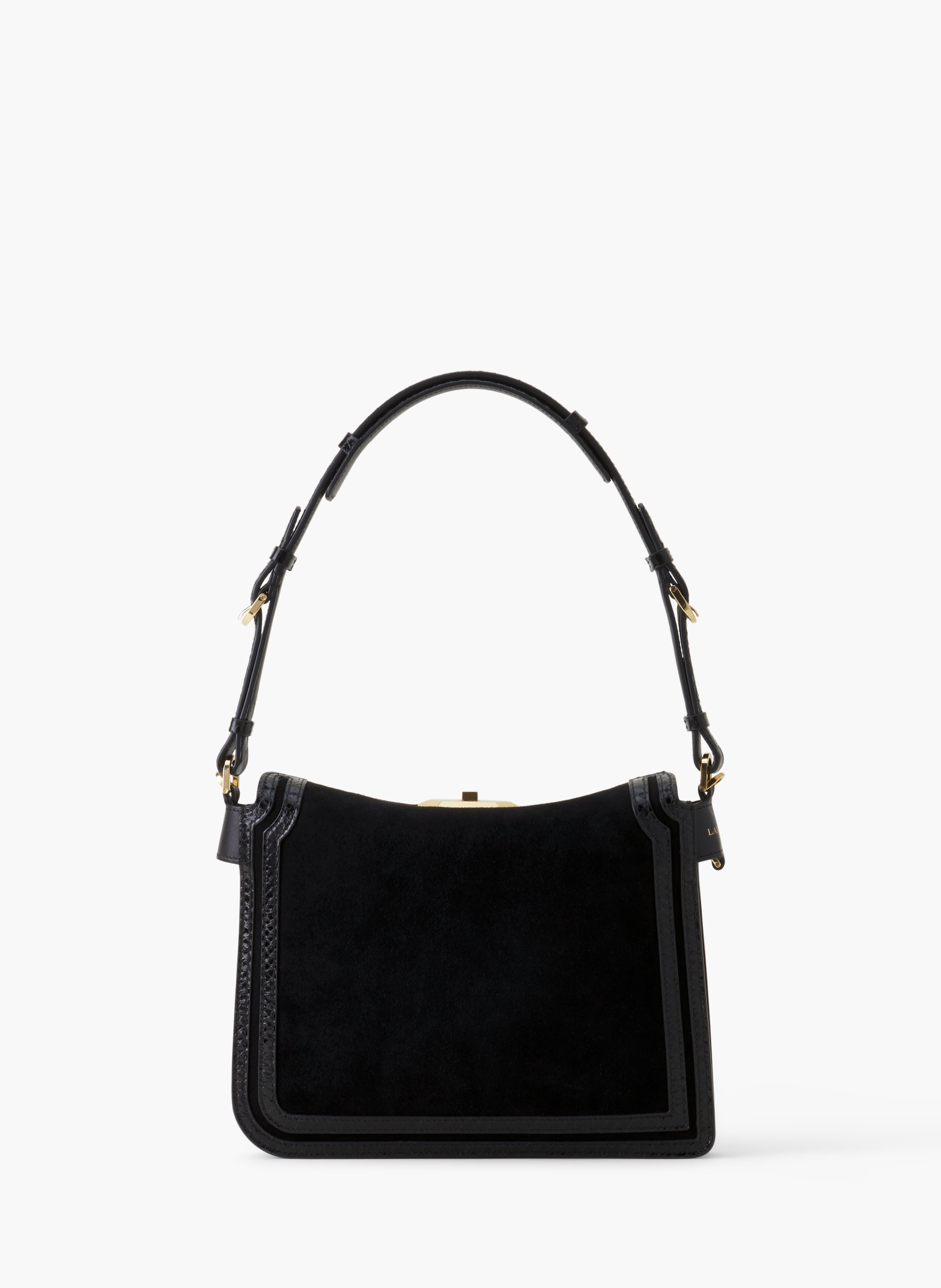 Sac compagnon 20 en daim LANVIN Noir