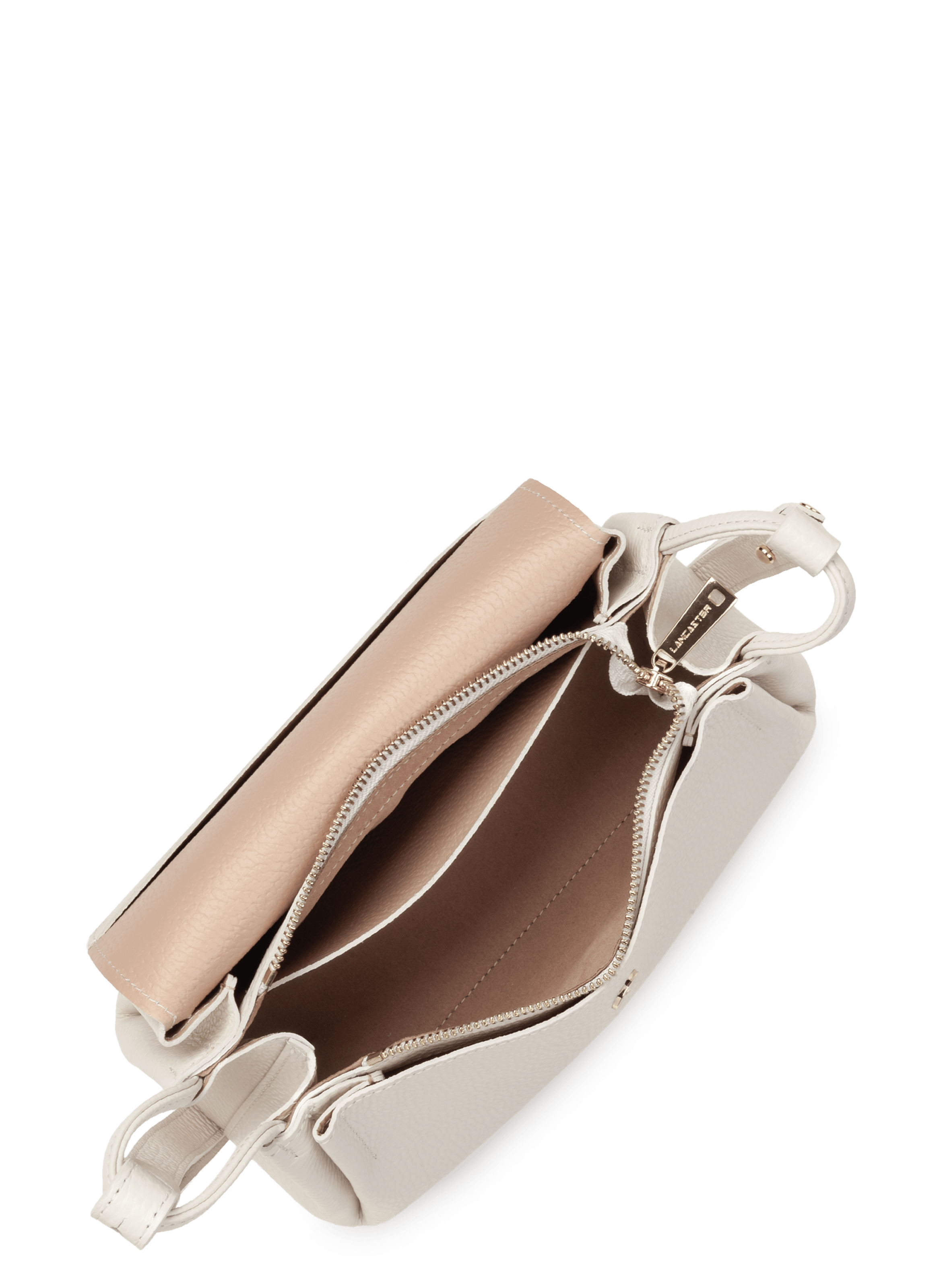Crossbody bag – accordéon double LANCASTER White