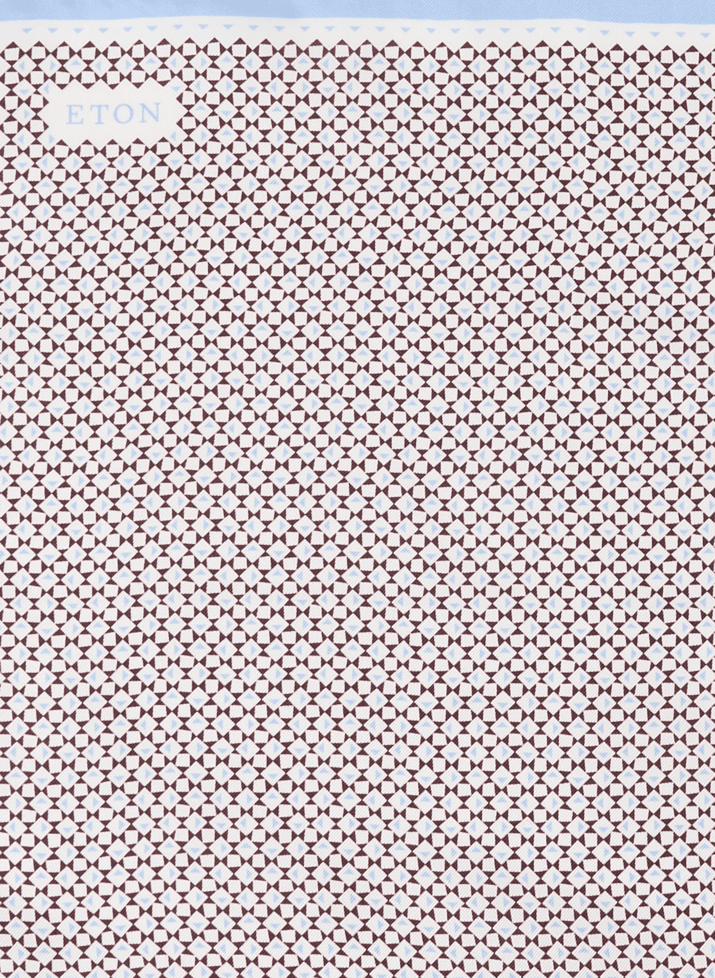 Carré imprimé de soie | Rouge ETON Homme