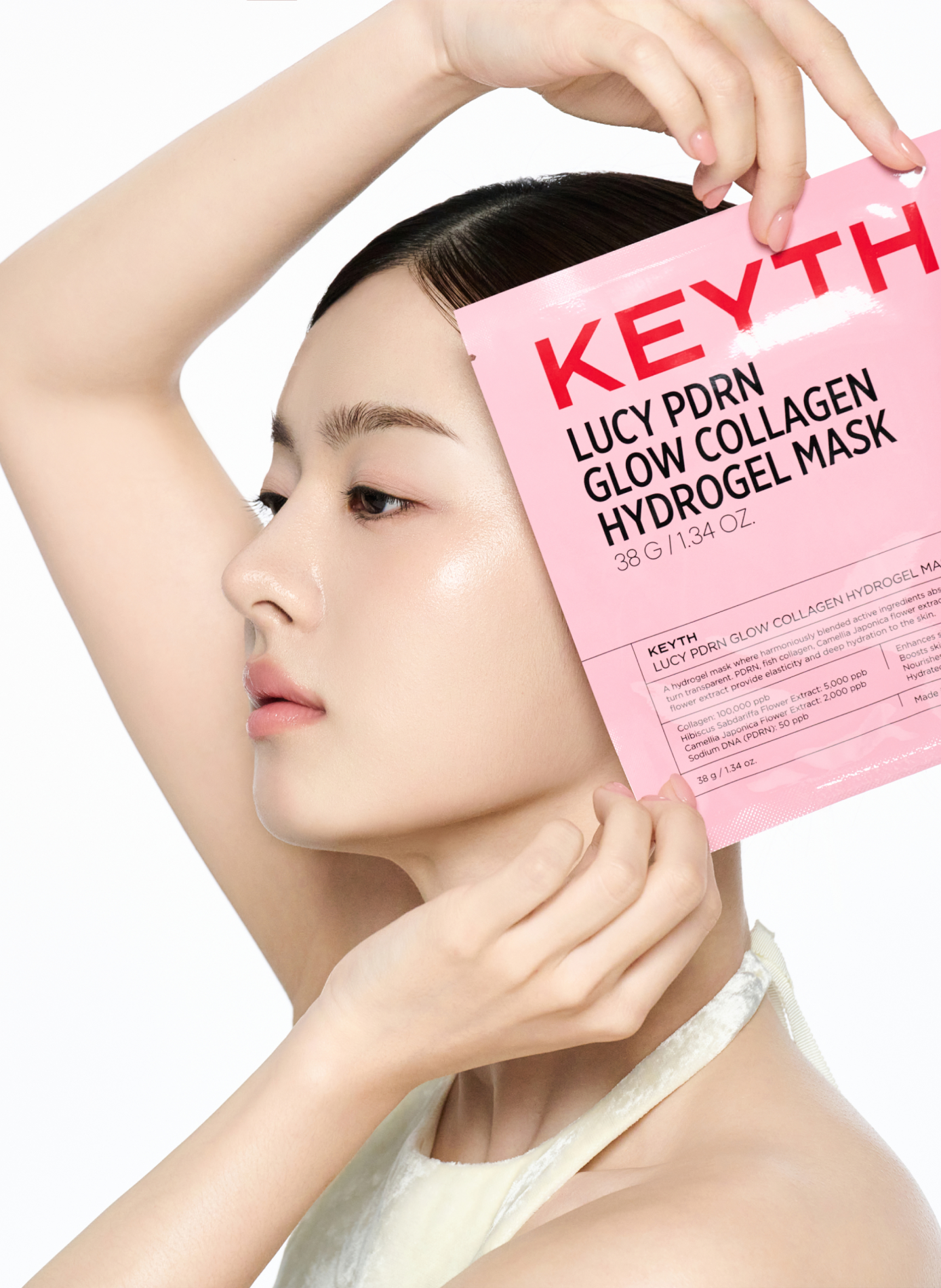 Geschenkset Glow Kollagen Hydrogel Maske KEYTH No color