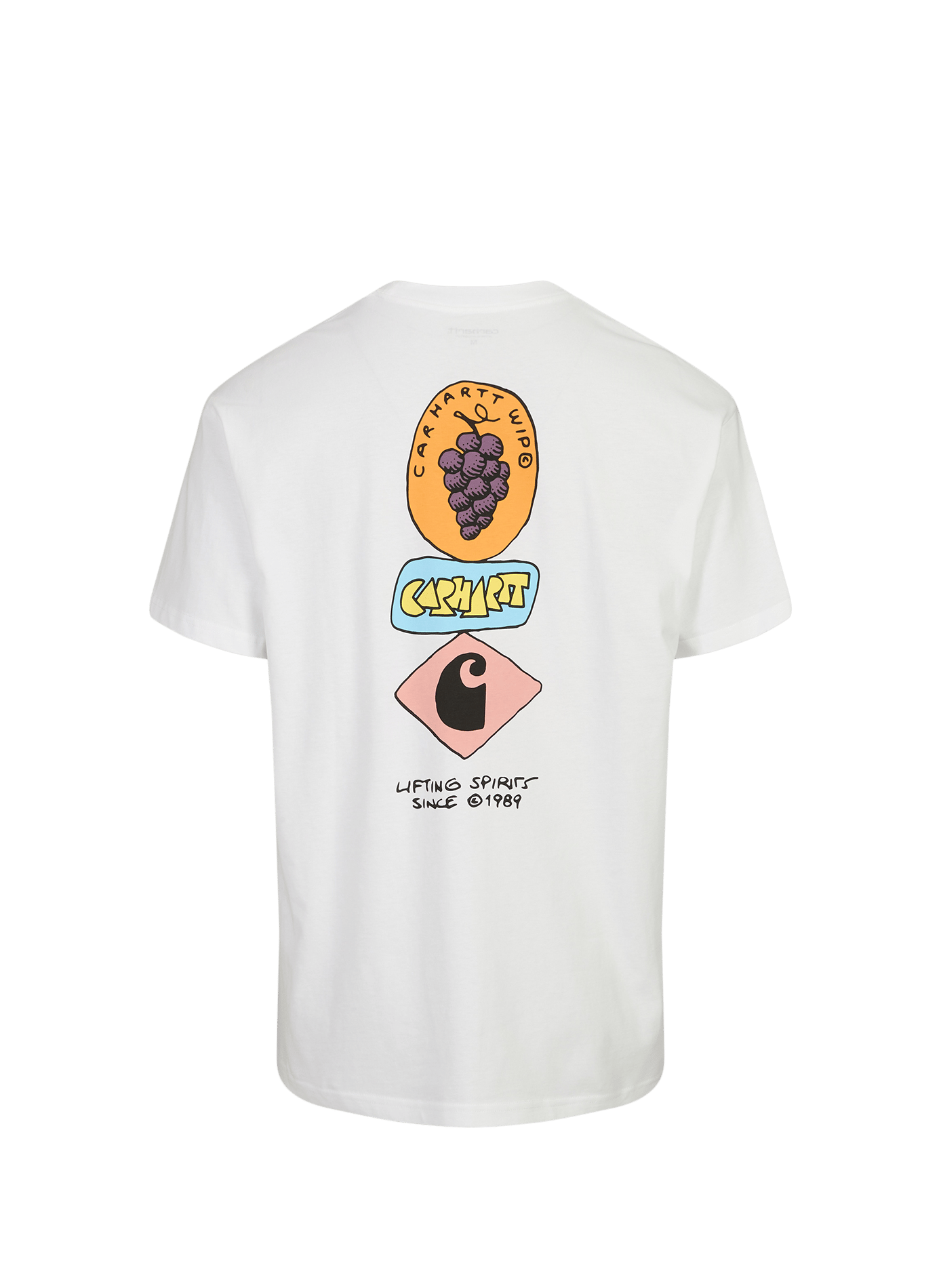 T-shirt S/S Stacked Grapes in cotton CARHARTT WIP White