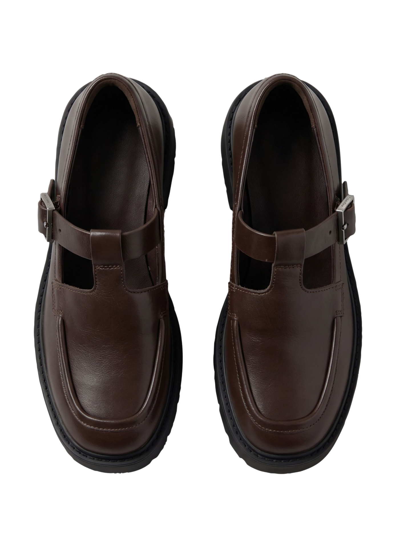 Leather strap moccasins CALVIN KLEIN Red