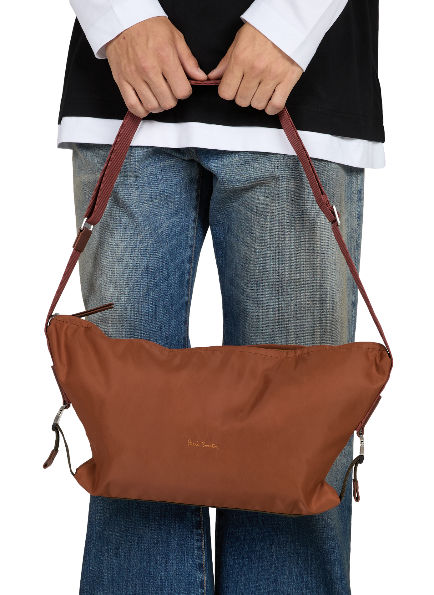 Sac à bandoulière à détails boucles utilitaire | Rouge PAUL SMITH Homme
