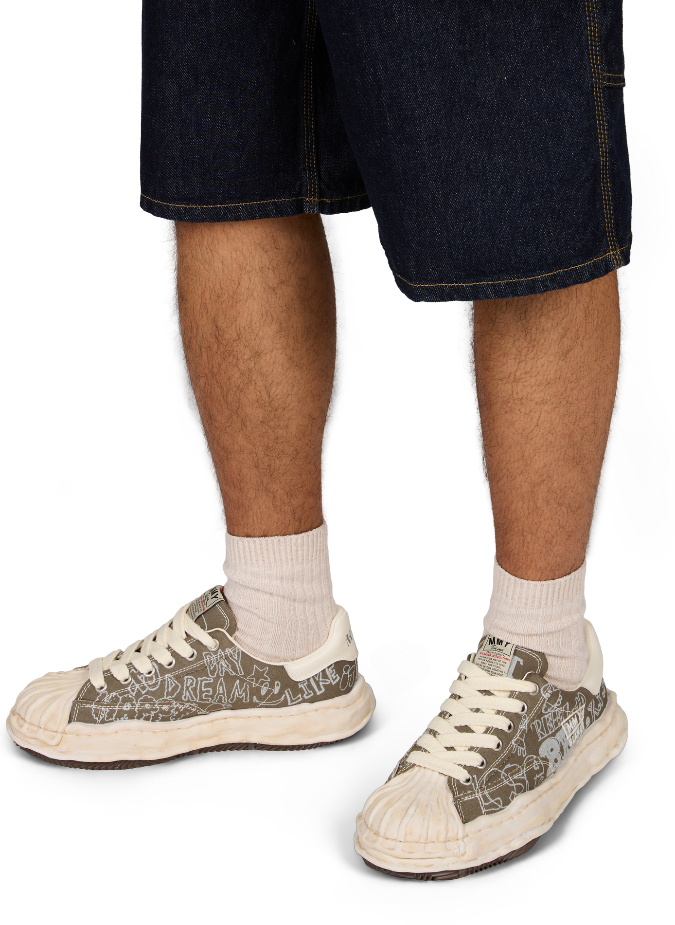 Blakey Sneakers mit Baumwollmuster | Khaki MAISON MIHARA YASUHIRO Herren