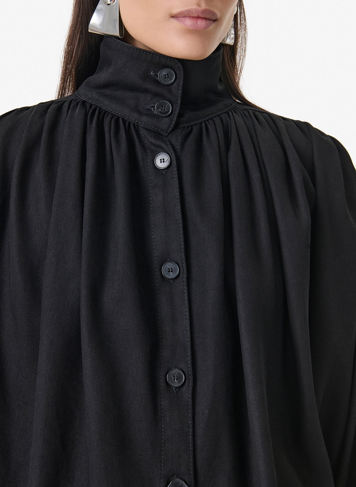 Blouse met opstaande kraag fenyra IRO Zwart