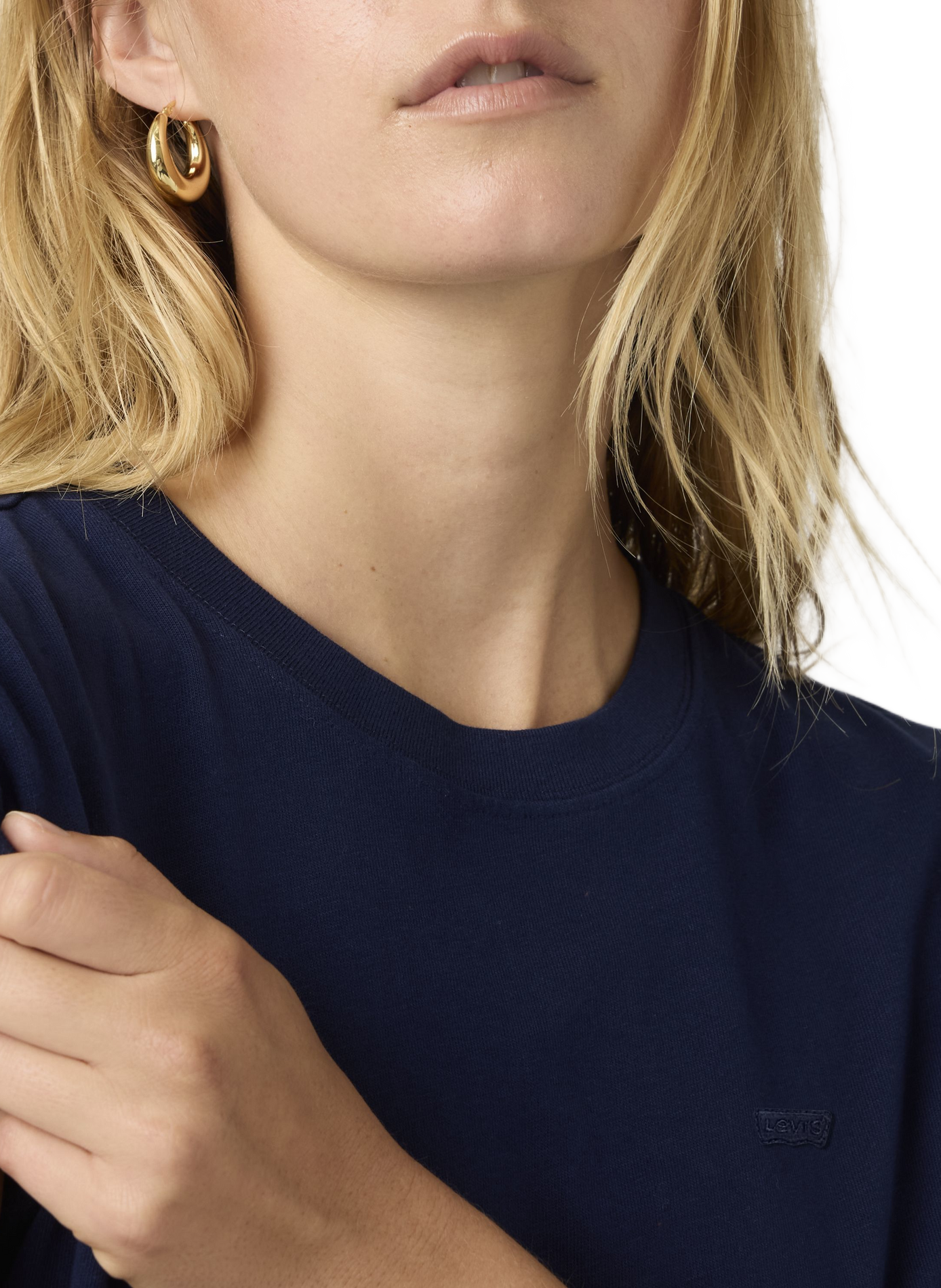 T-shirt met korte mouwen van katoen LEVI'S Blauw