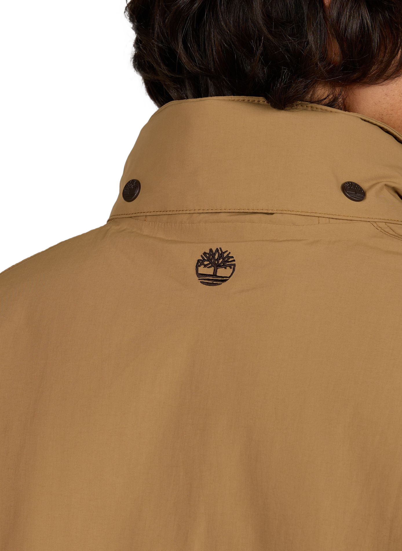 Rechte jas met capuchon en opstaande kraag TIMBERLAND Beige