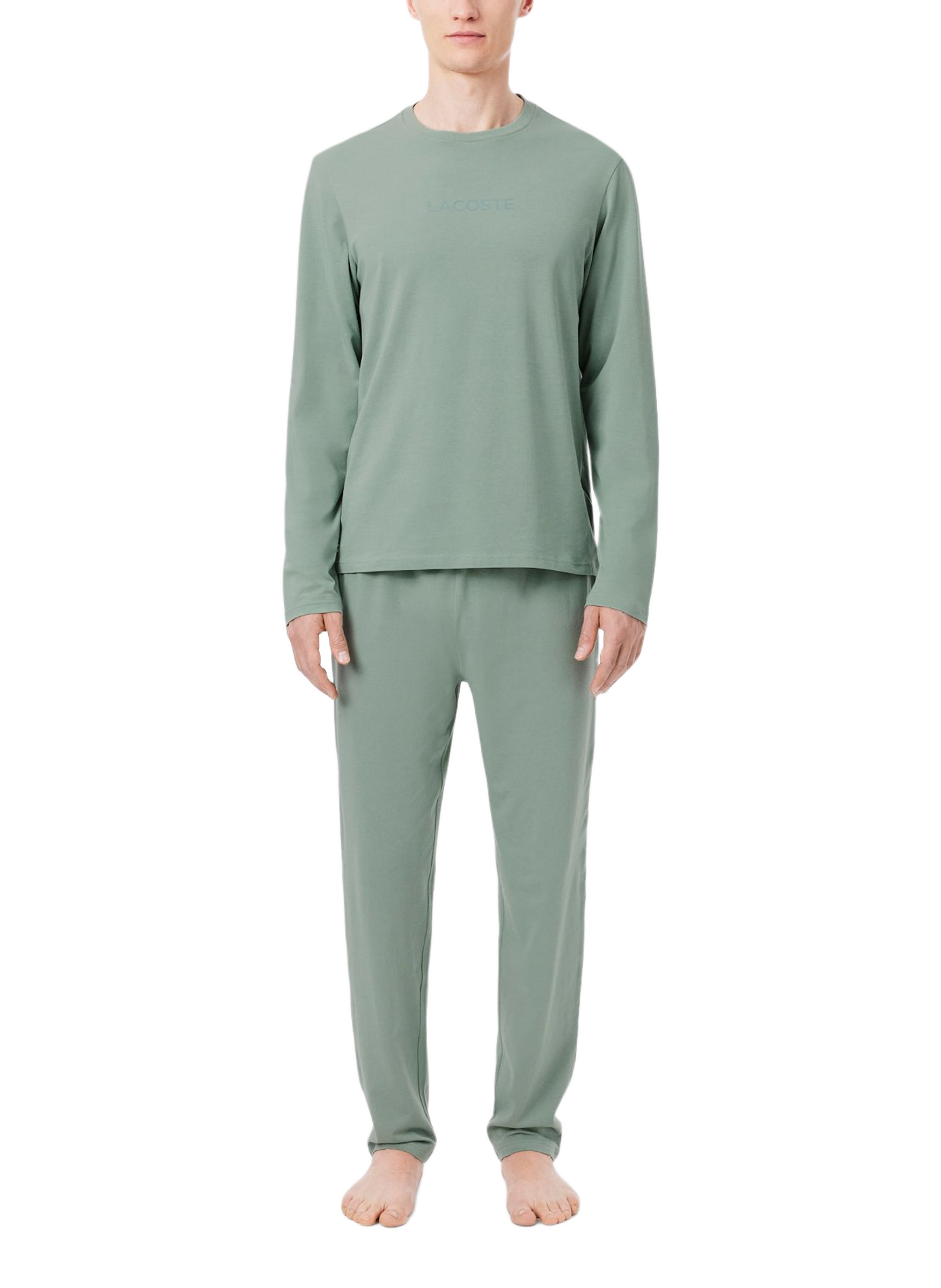 Ensemble de pyjama en coton mélangé LACOSTE Vert