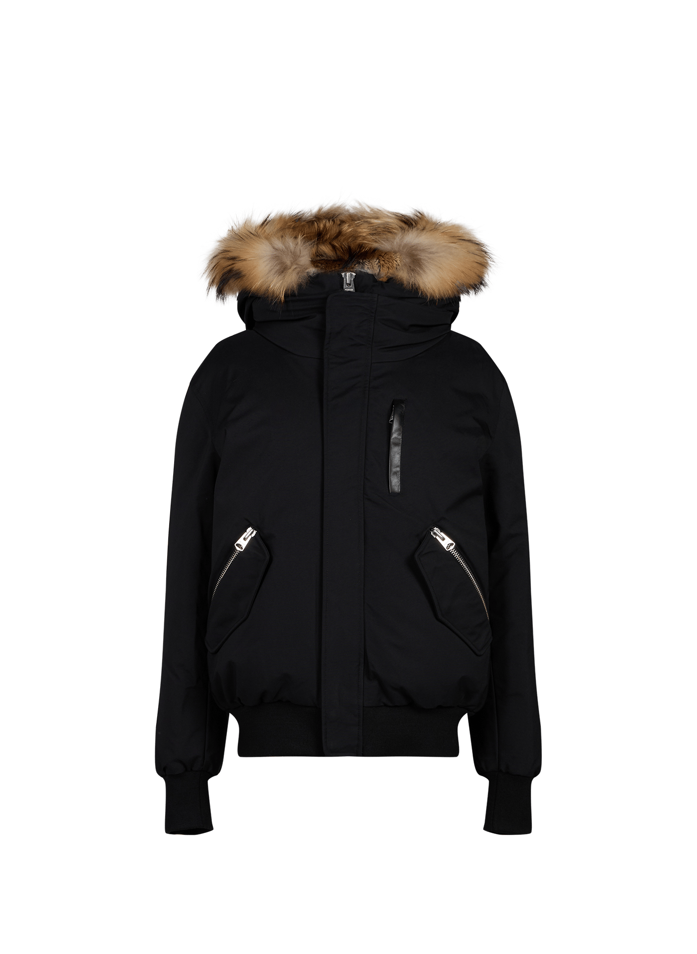 Hooded fur coat MACKAGE Black