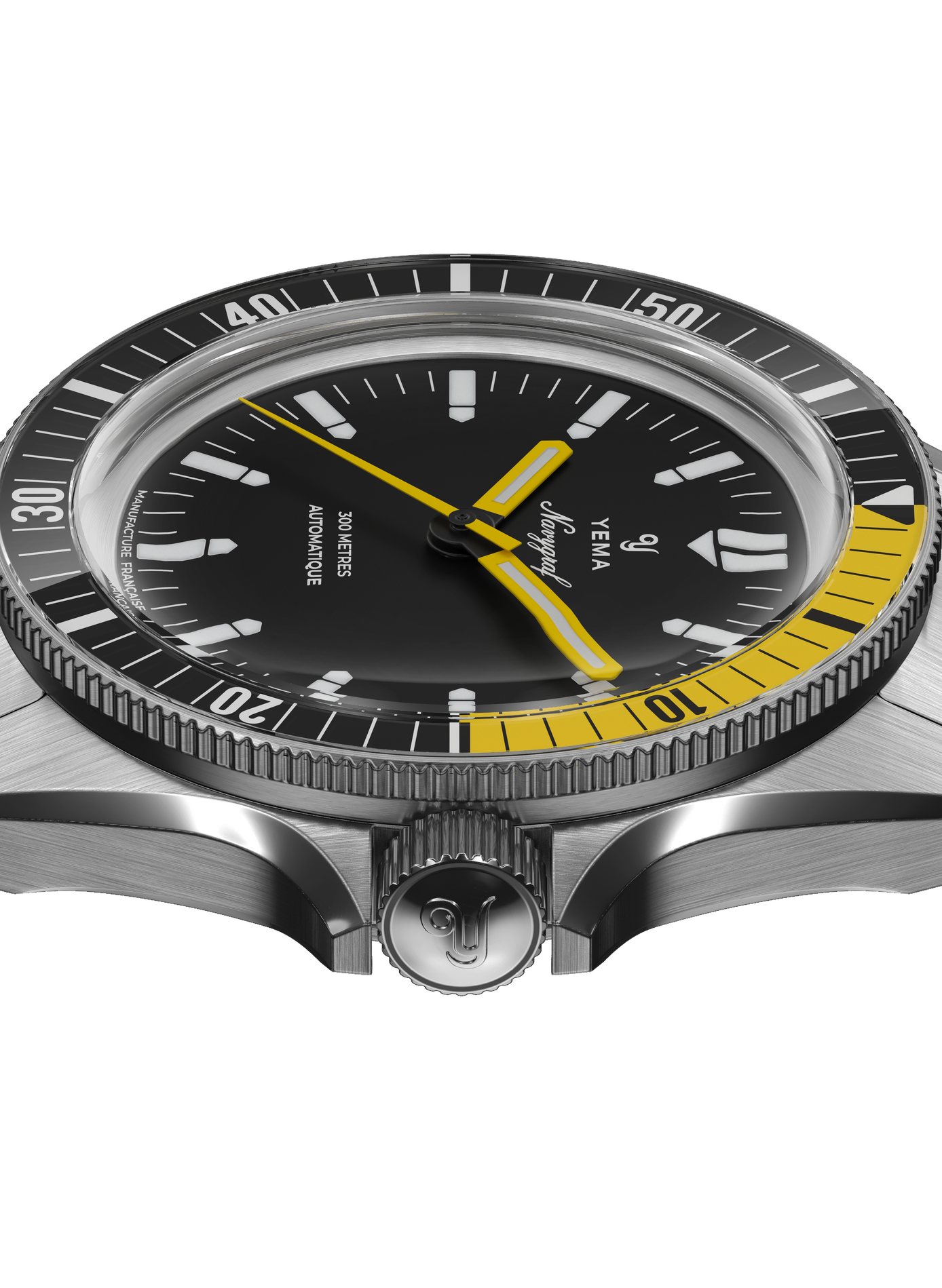 Montre automatique Navygraf CMM.10 en acier inoxydable YEMA Noir
