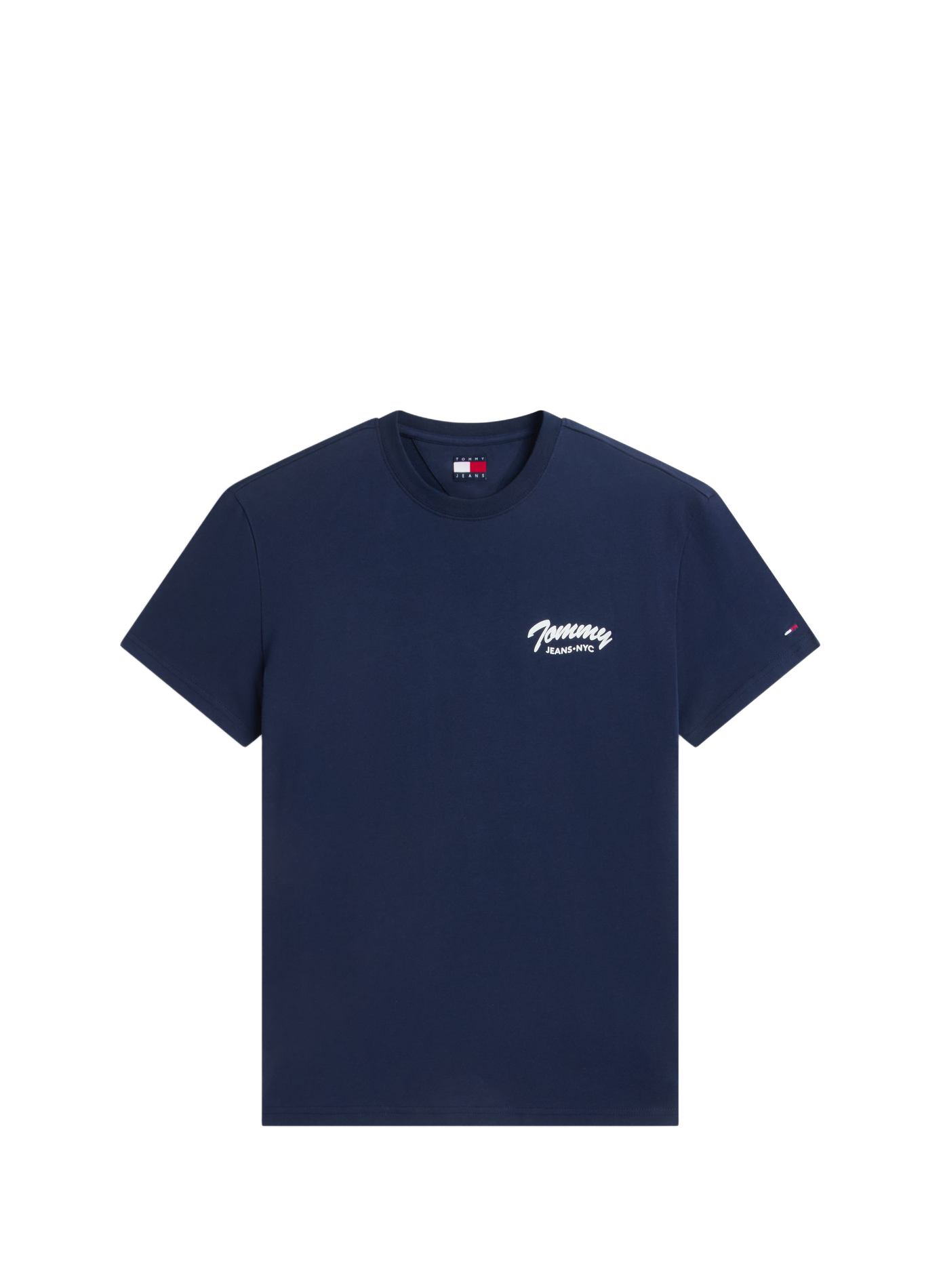 T-shirt col rond uni à sérigraphies TOMMY HILFIGER Bleu