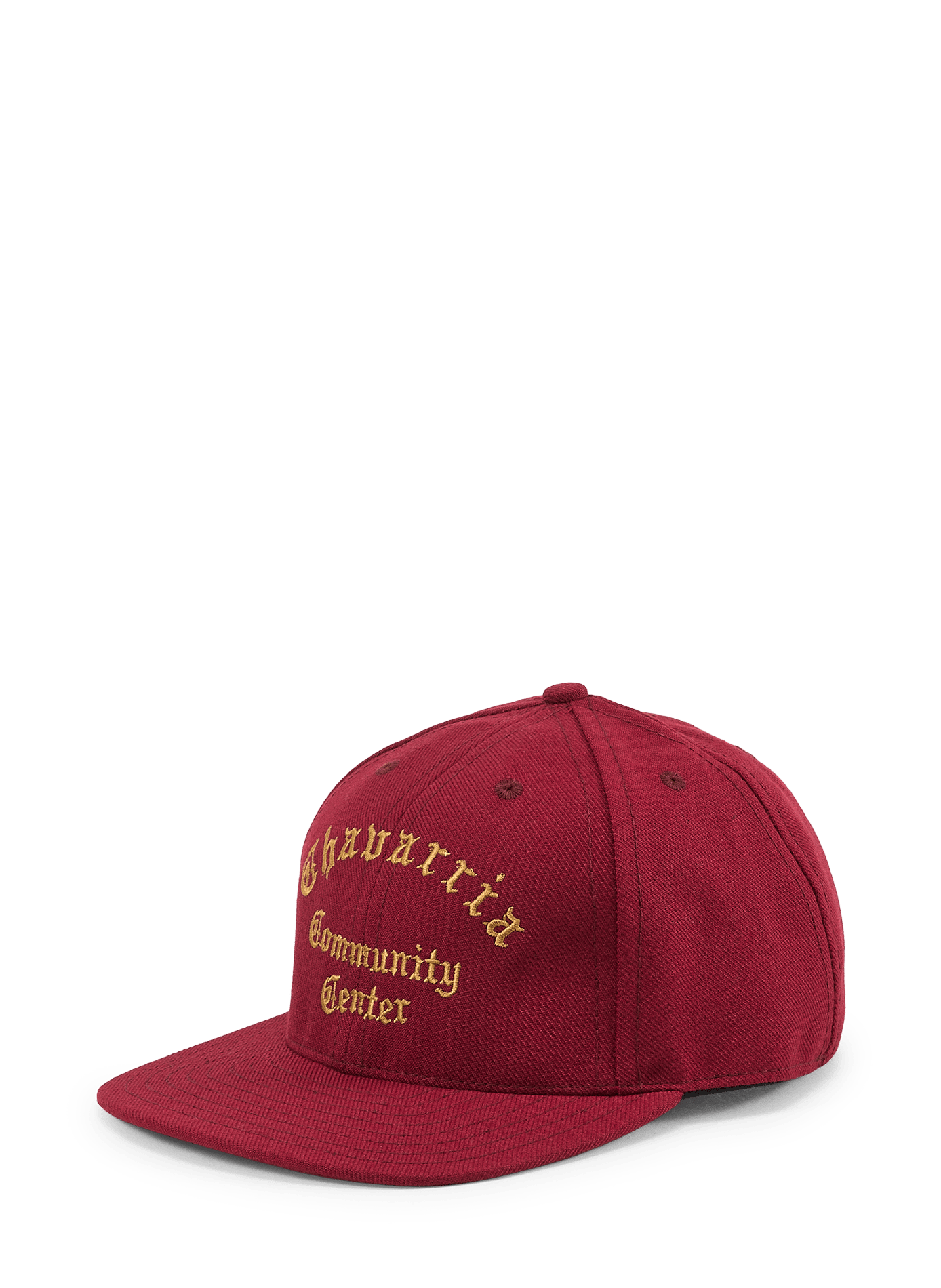 Bestickte Kappe mit flachem Schirm WILLY CHAVARRIA Rot