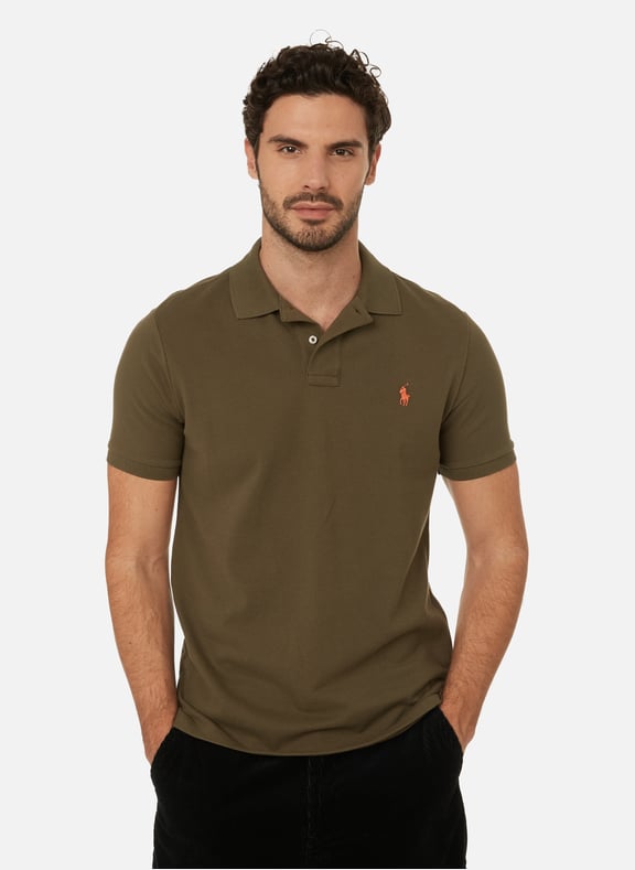 Slim-fit cotton polo shirt Green by POLO RALPH LAUREN POLO RALPH LAUREN Slim-fit cotton polo shirt Green