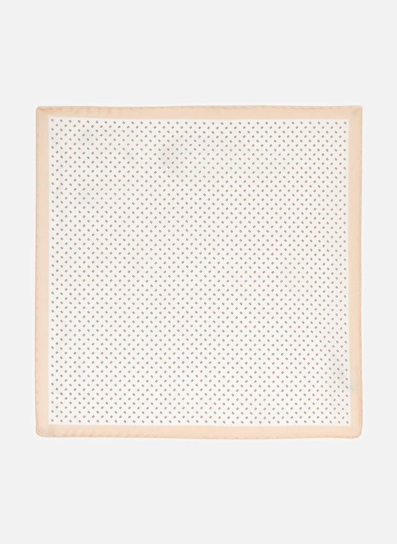 Silk print pocket square White by AU PRINTEMPS PARIS AU PRINTEMPS PARIS Silk print pocket square White