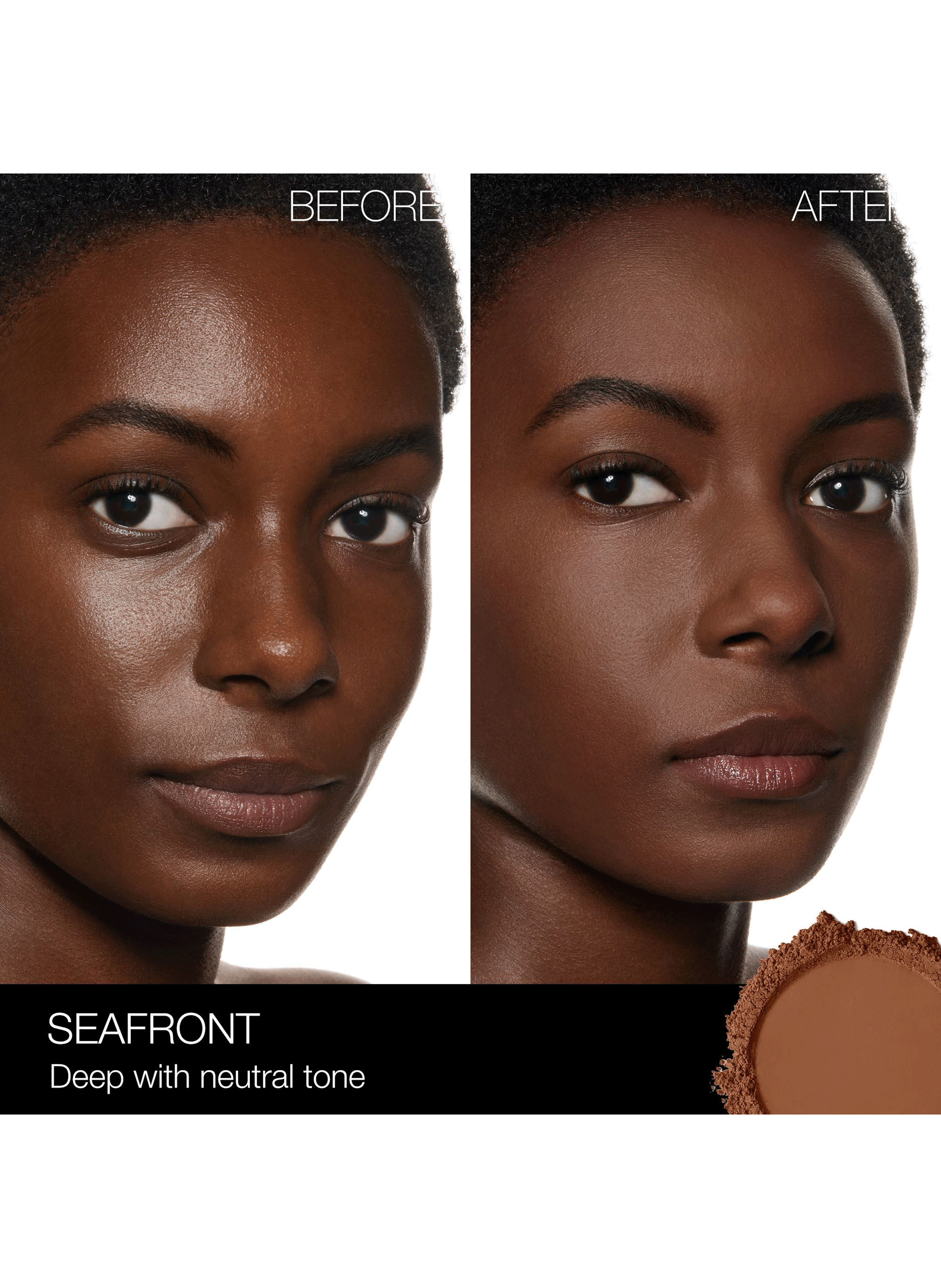Soft Matte Advanced Perfecting powder NARS Seafront peaux foncées aux sous-tons neutres