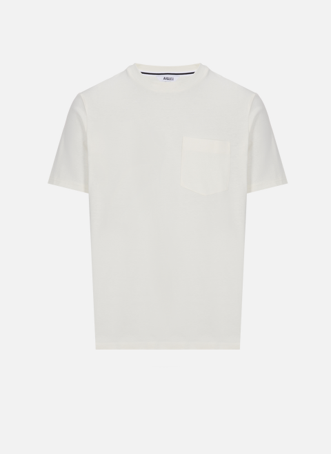 T-shirt uni en coton WhiteAIGLE 