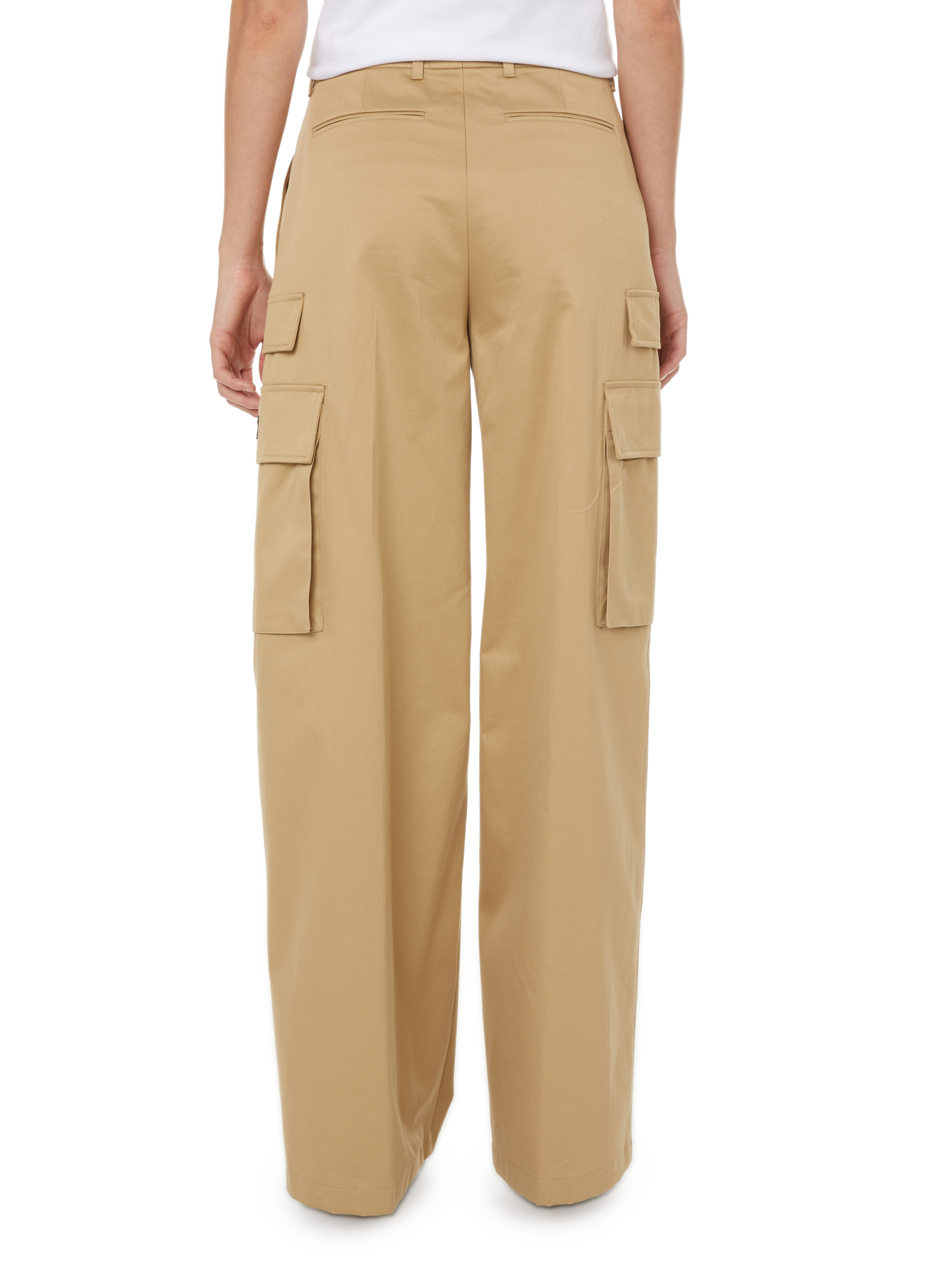 Pantalon cargo en coton VERSACE Marron