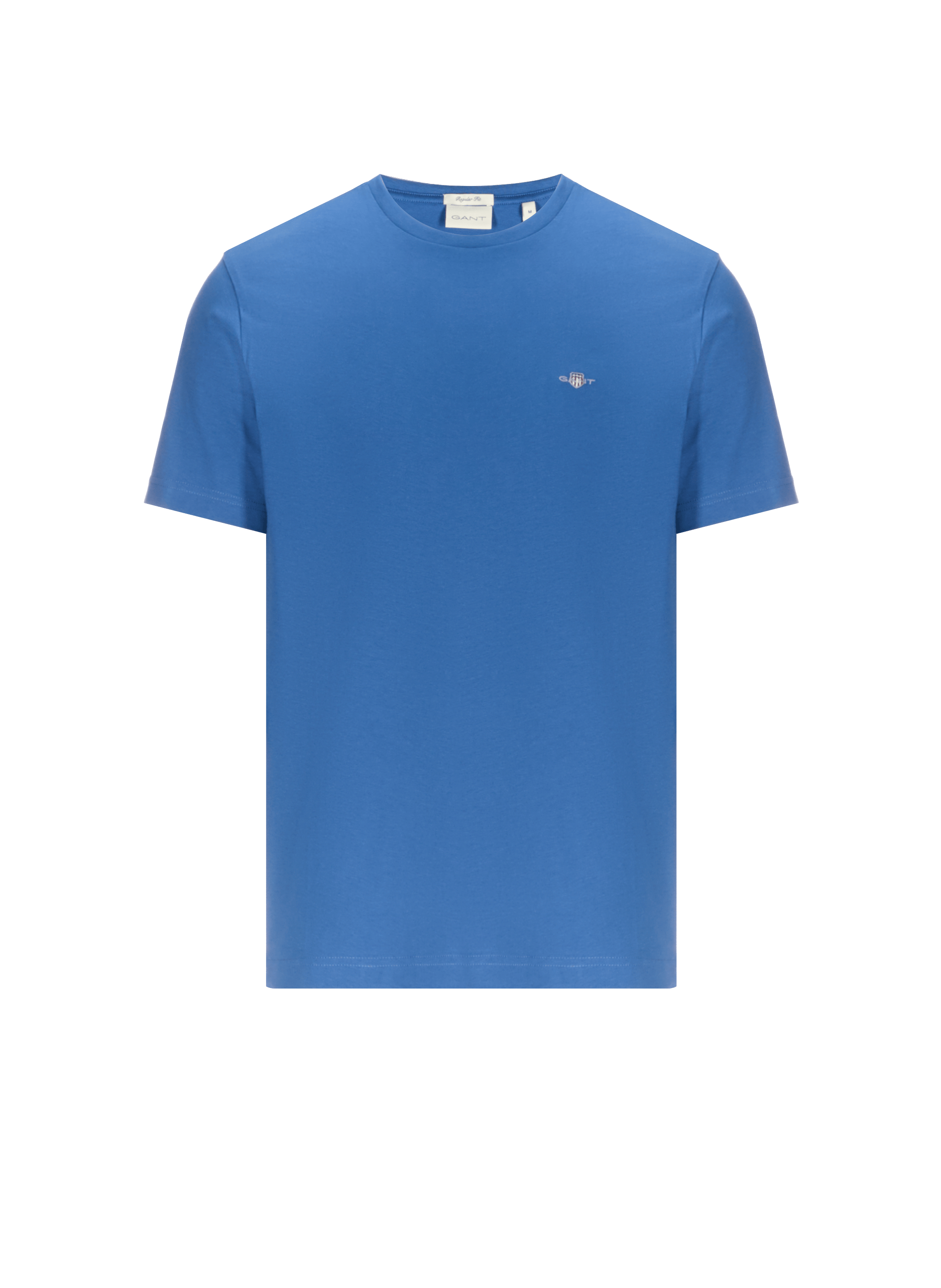 Plain Cotton T-shirt GANT Blue