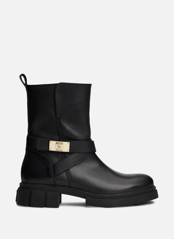 Ankle boots with silver tips Black by TOMMY HILFIGER TOMMY HILFIGER Ankle boots with silver tips Black