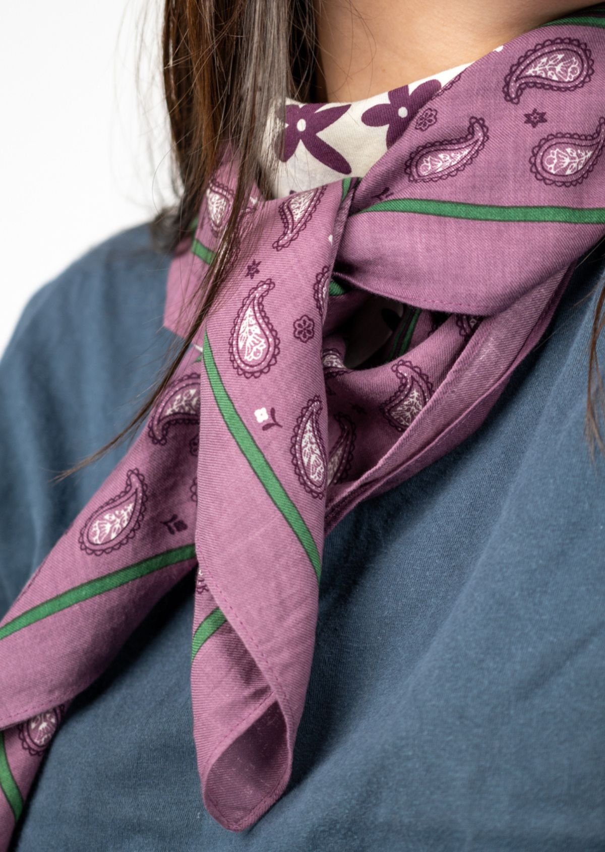 Foulard en coton biologique BILLYBELT Violet