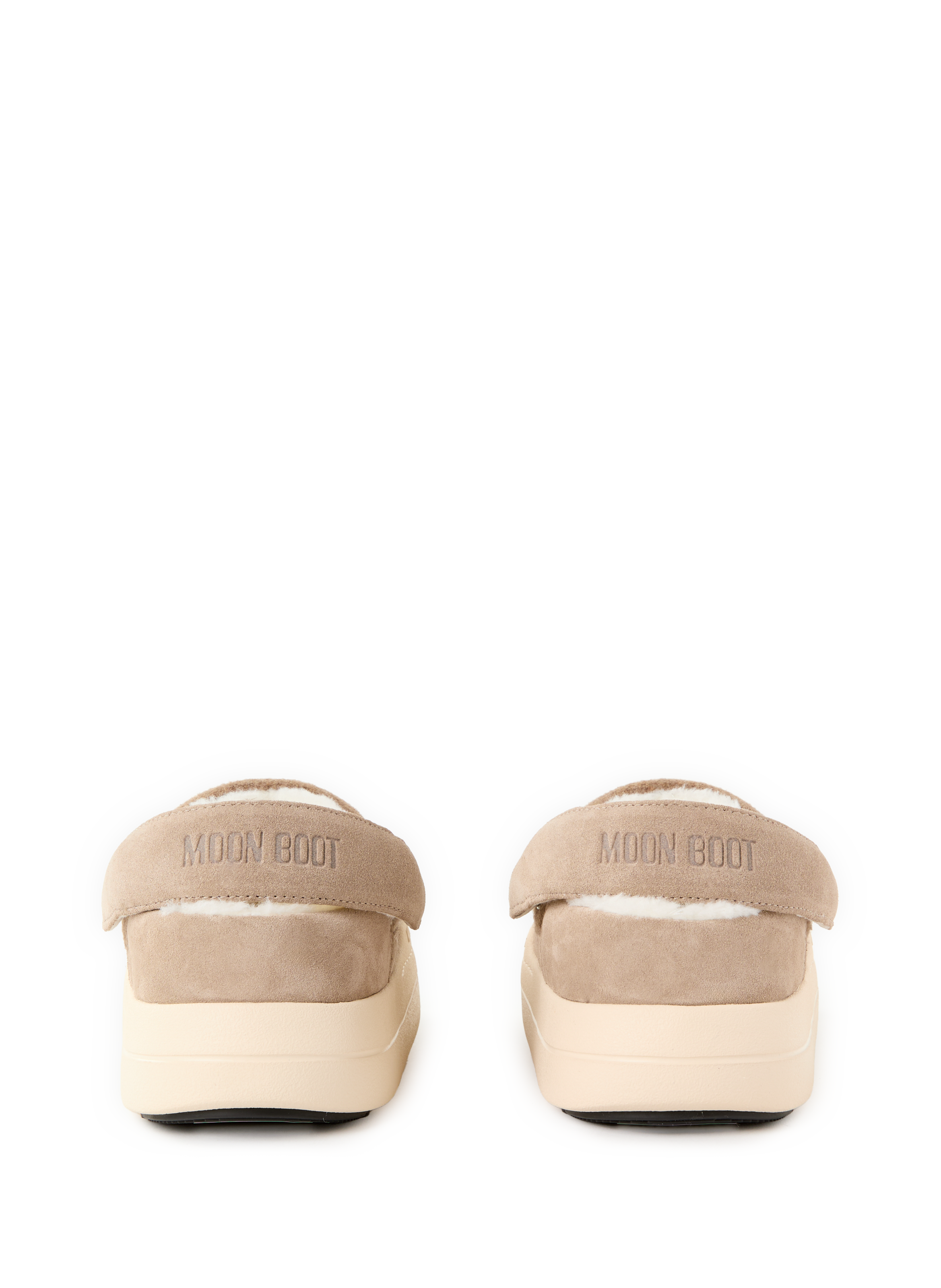 Mules en fausse fourrure MOON BOOT Beige