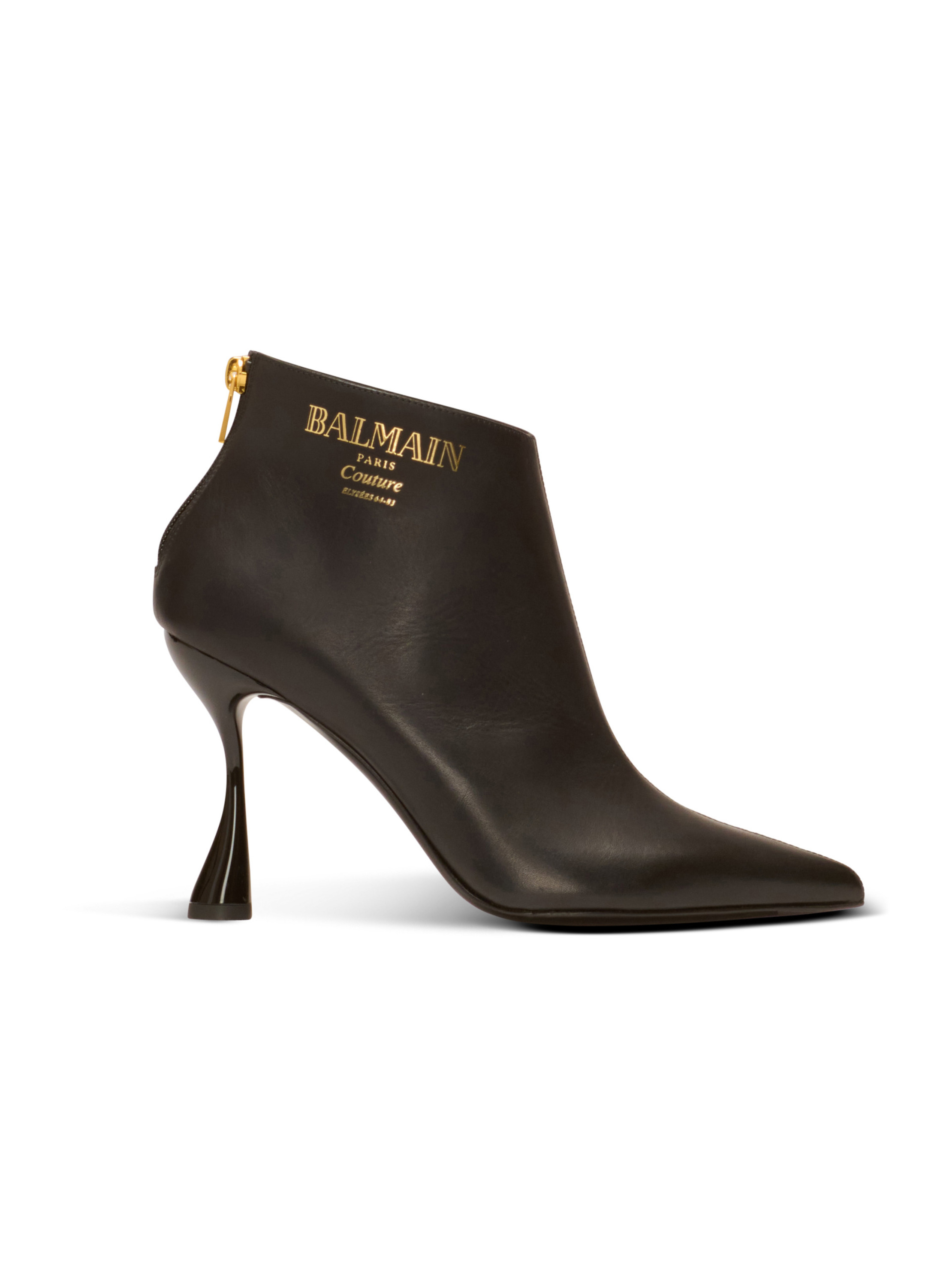 Bottines eden en cuir de veau BALMAIN Noir