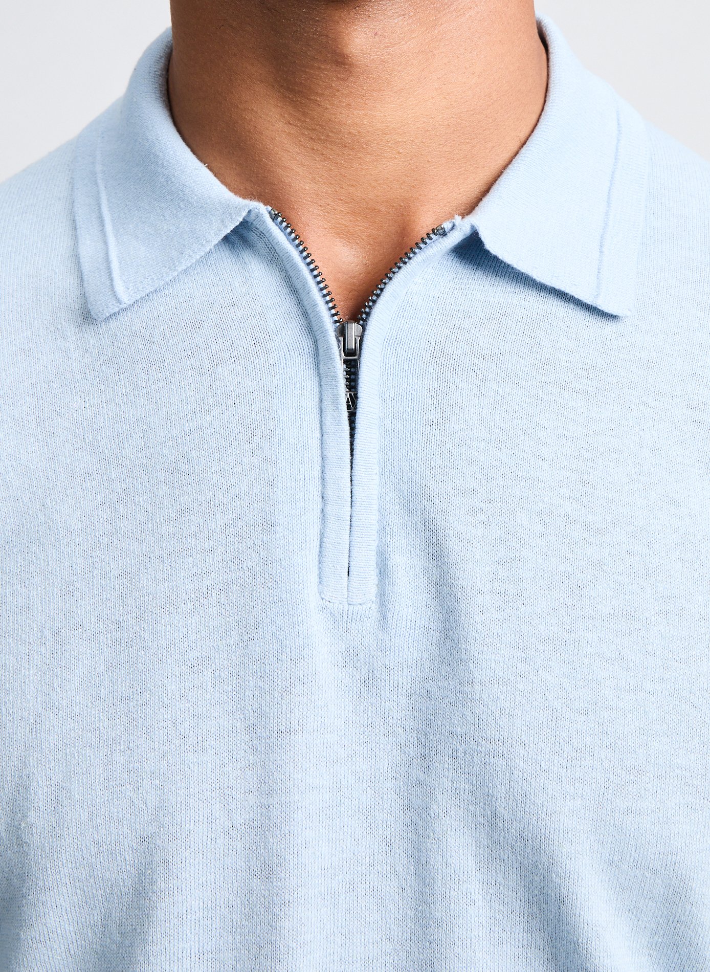 Linen and cotton polo shirt ARMANI EXCHANGE Blue