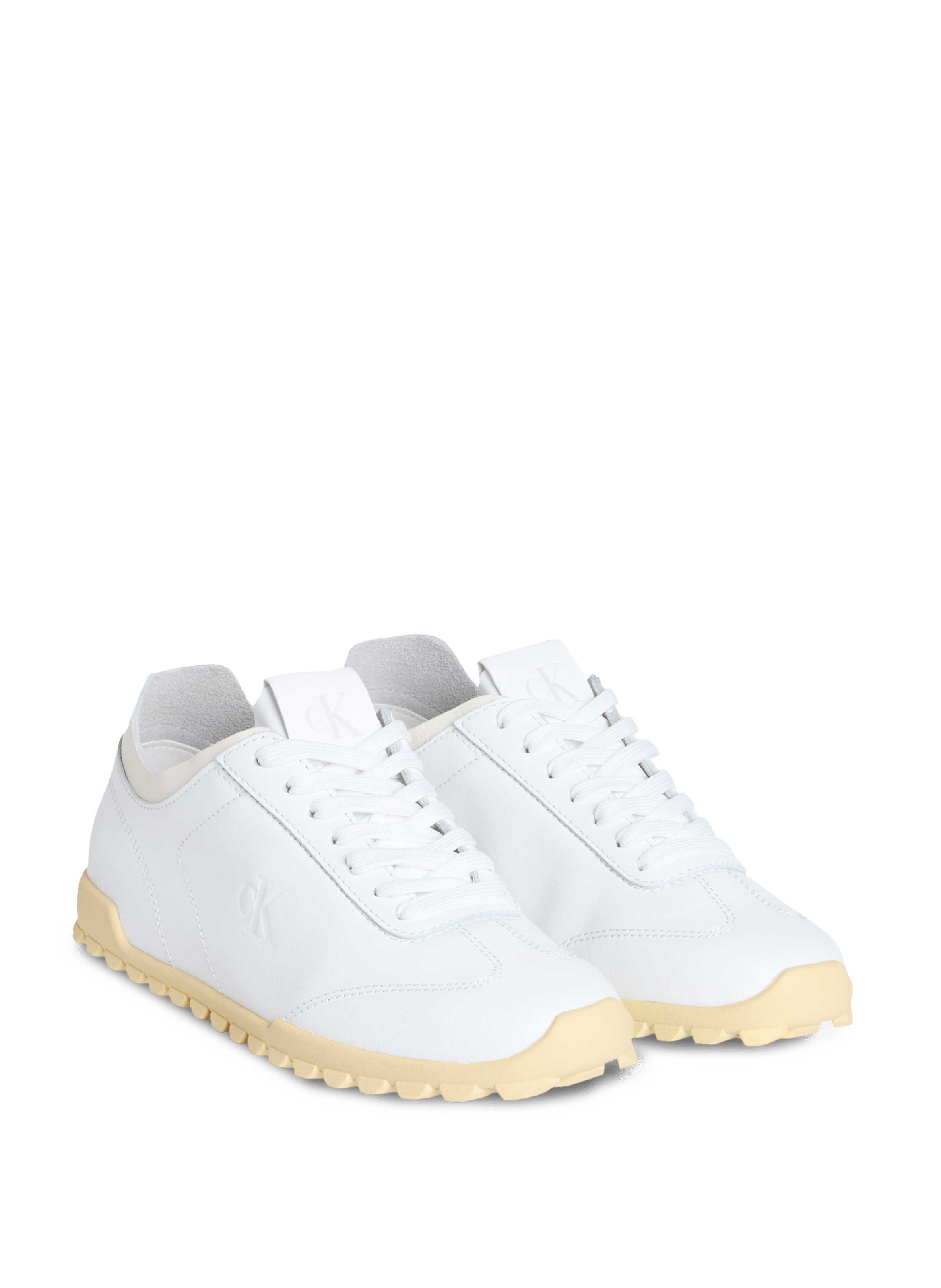Leather sneakers CALVIN KLEIN White